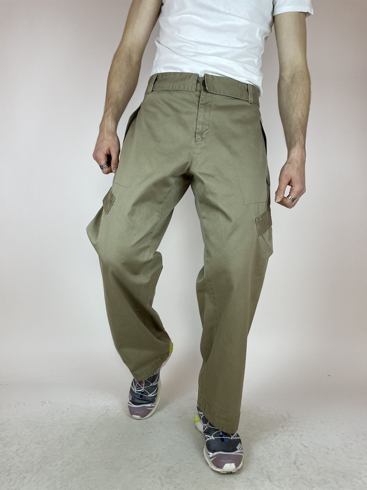 Dockers DOCKERS KHAKIS Pants Super RARE Vintage Cargo Mens size 38 Size US 38 / EU 54 - 4 Thumbnail