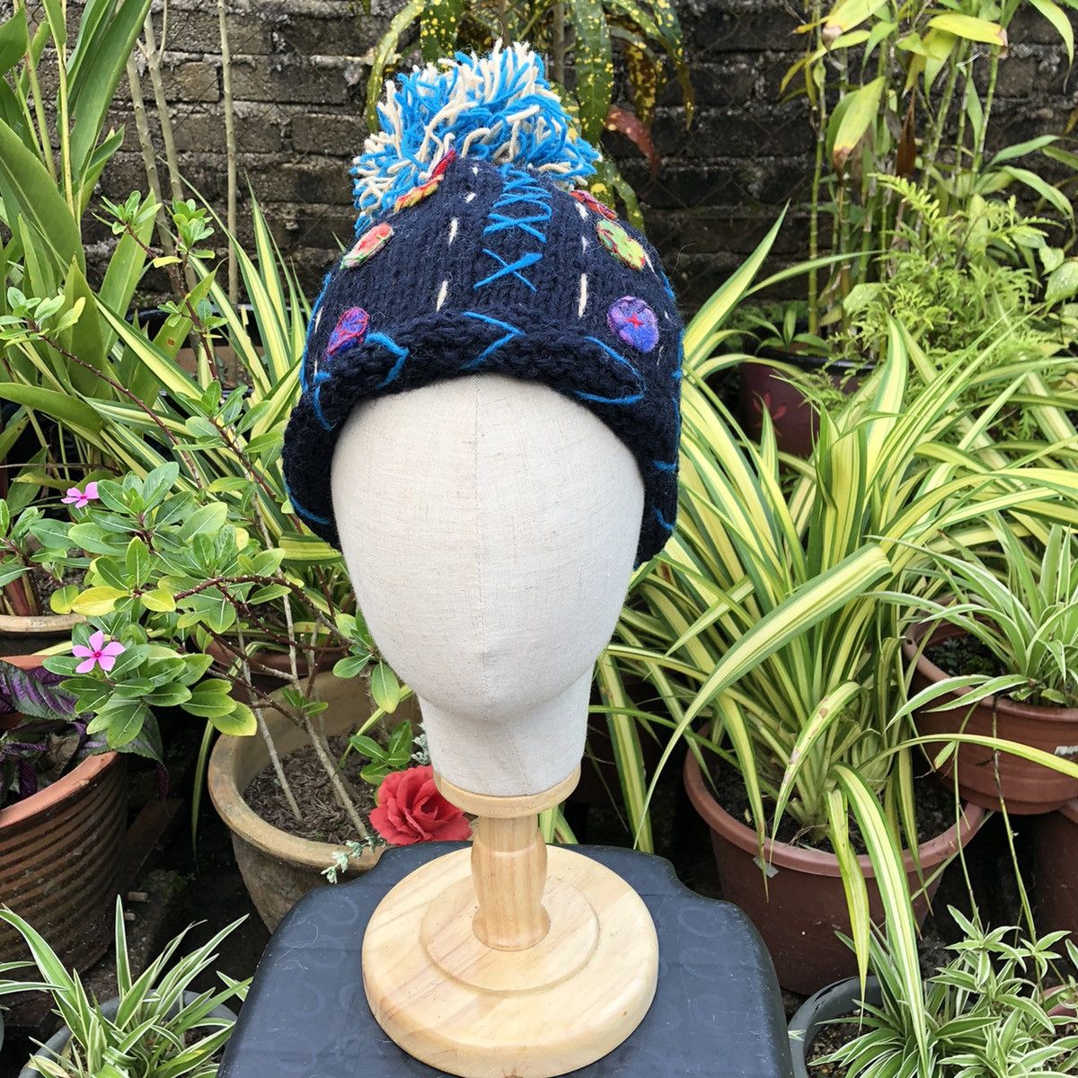 Nice Unbrand Patchwork Eskimo Peolple Beanie Snow Cap B6