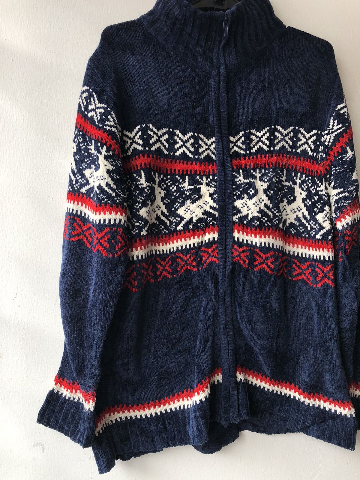 Aran Isles Knitwear × Homespun Knitwear × Other Plevo Casual Knit Navajo Stylish Zipper Jacket Size US M / EU 48-50 / 2 - 2 Thumbnail