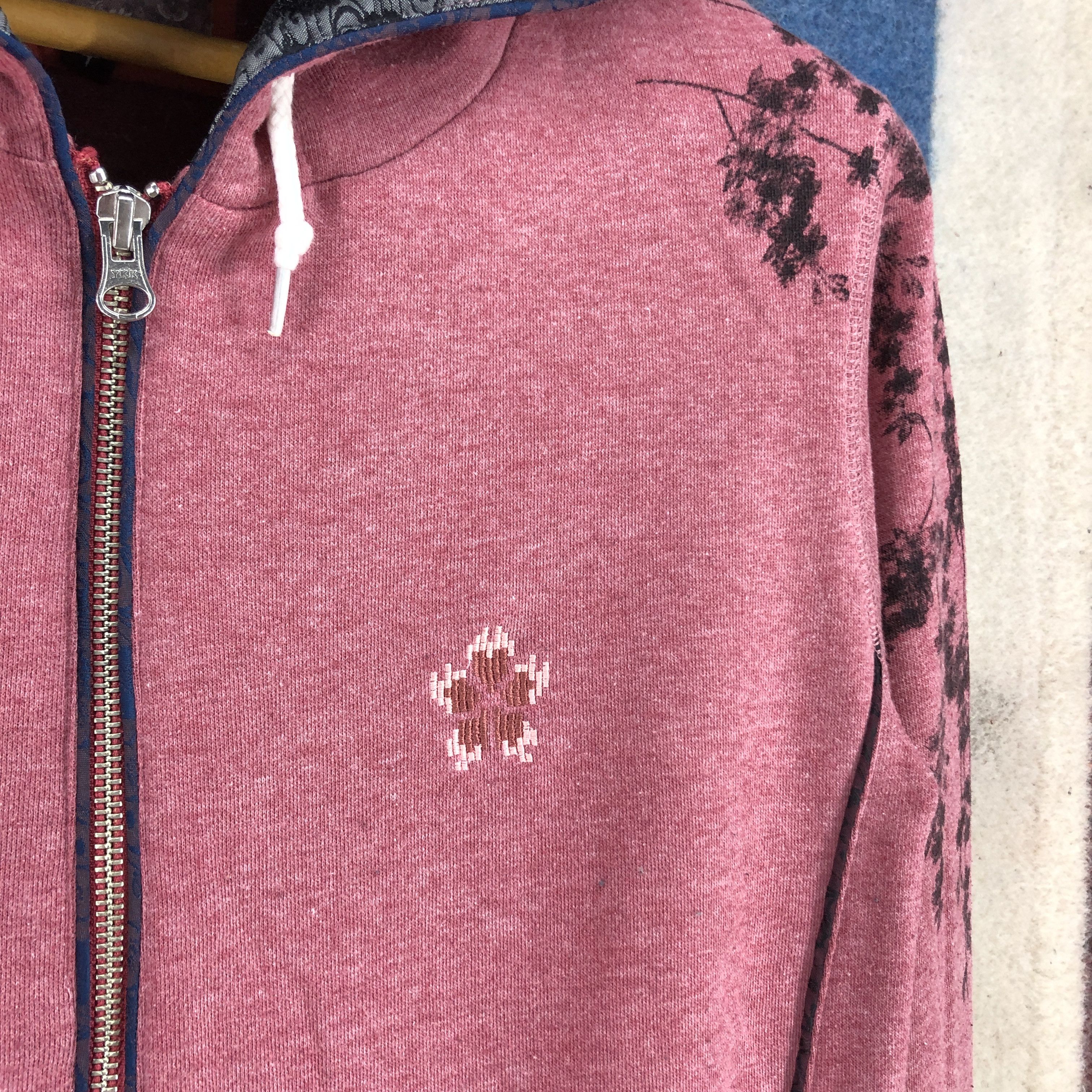 Japanese Brand Nice Design Zipper Hoodie Sakura Print #2691-97 Size US S / EU 44-46 / 1 - 2 Thumbnail