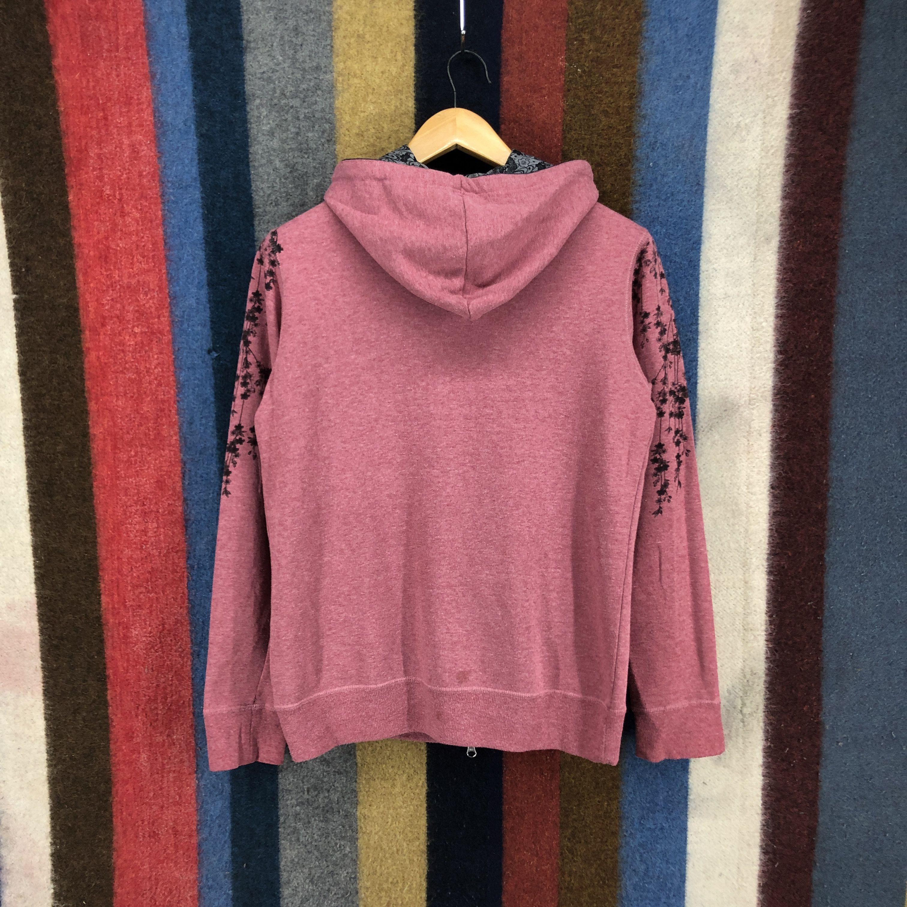 Japanese Brand Nice Design Zipper Hoodie Sakura Print #2691-97 Size US S / EU 44-46 / 1 - 9 Thumbnail