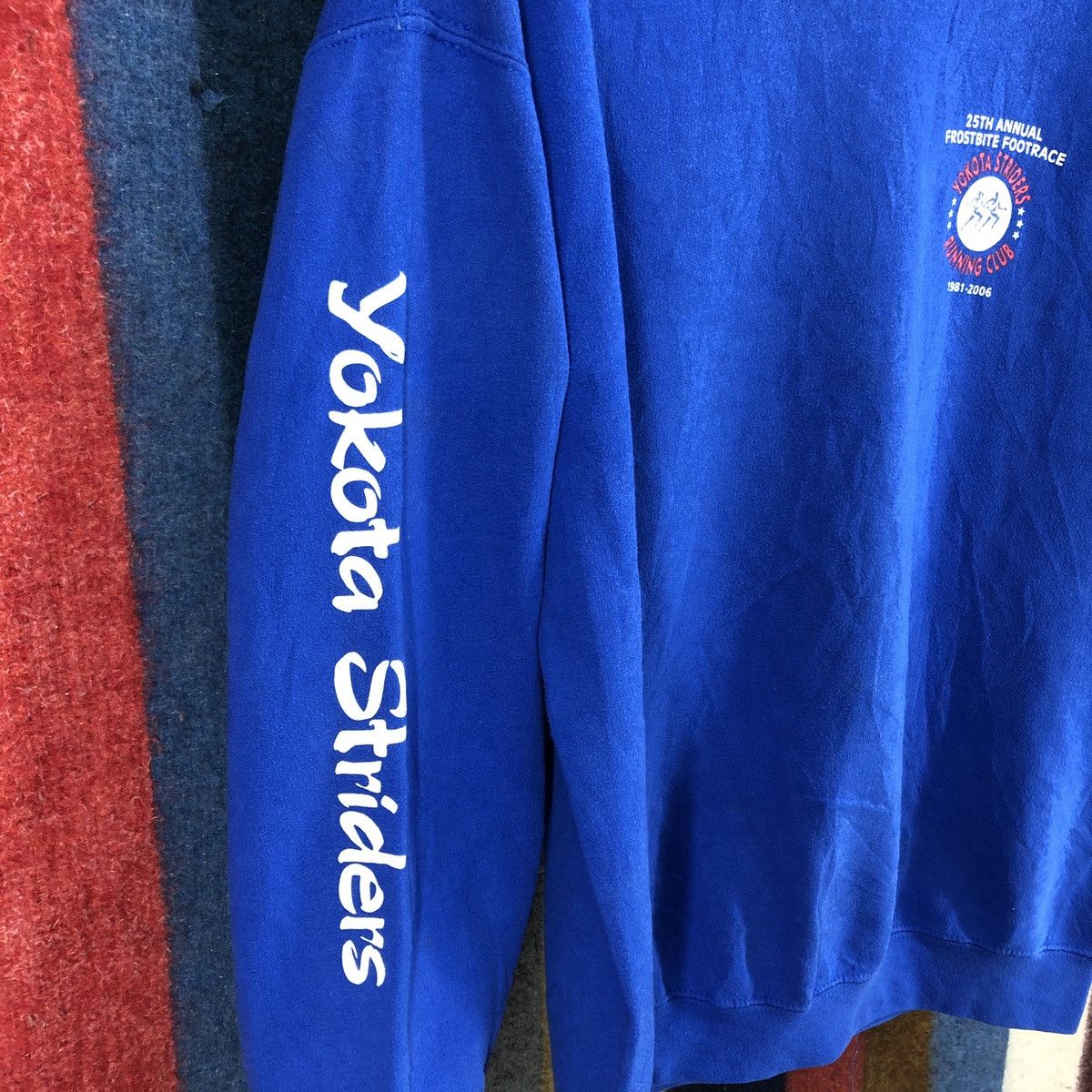 Gildan Y2K Vintage YOKOTA STRIDERS FROST BITE Sweatshirt #2818-103 Size US L / EU 52-54 / 3 - 7 Thumbnail