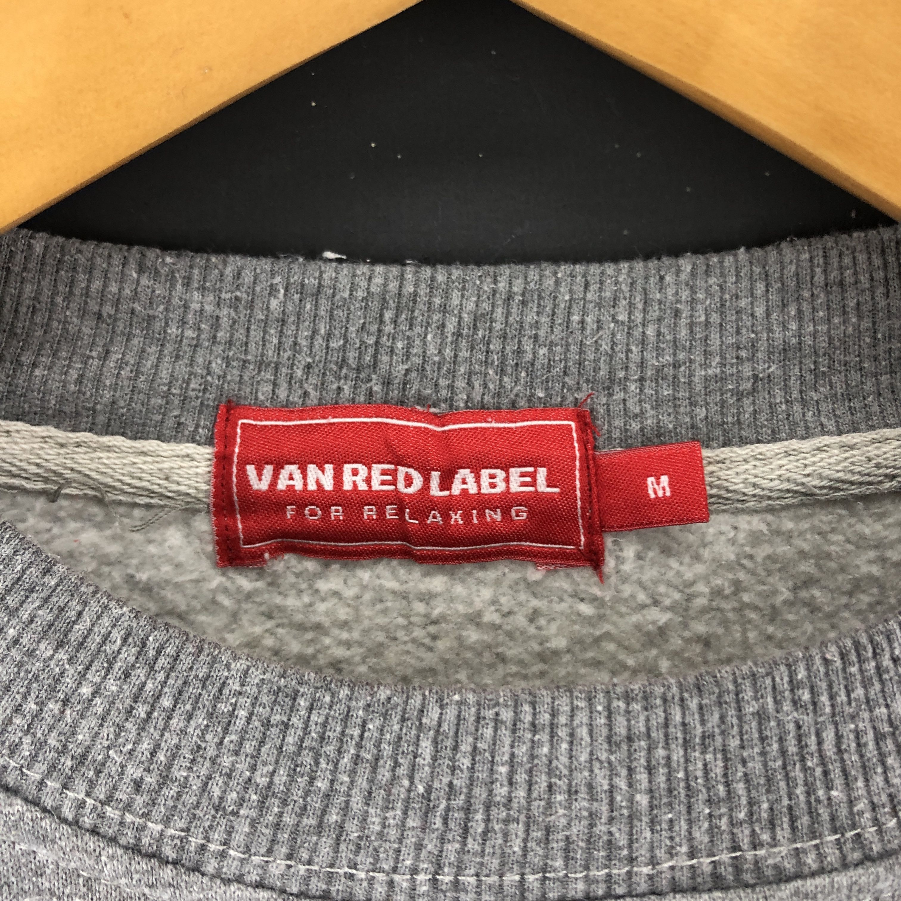 Japanese Brand VAN RED LABEL Crew Neck Sweatshirt #1997-53 Size US S / EU 44-46 / 1 - 3 Thumbnail