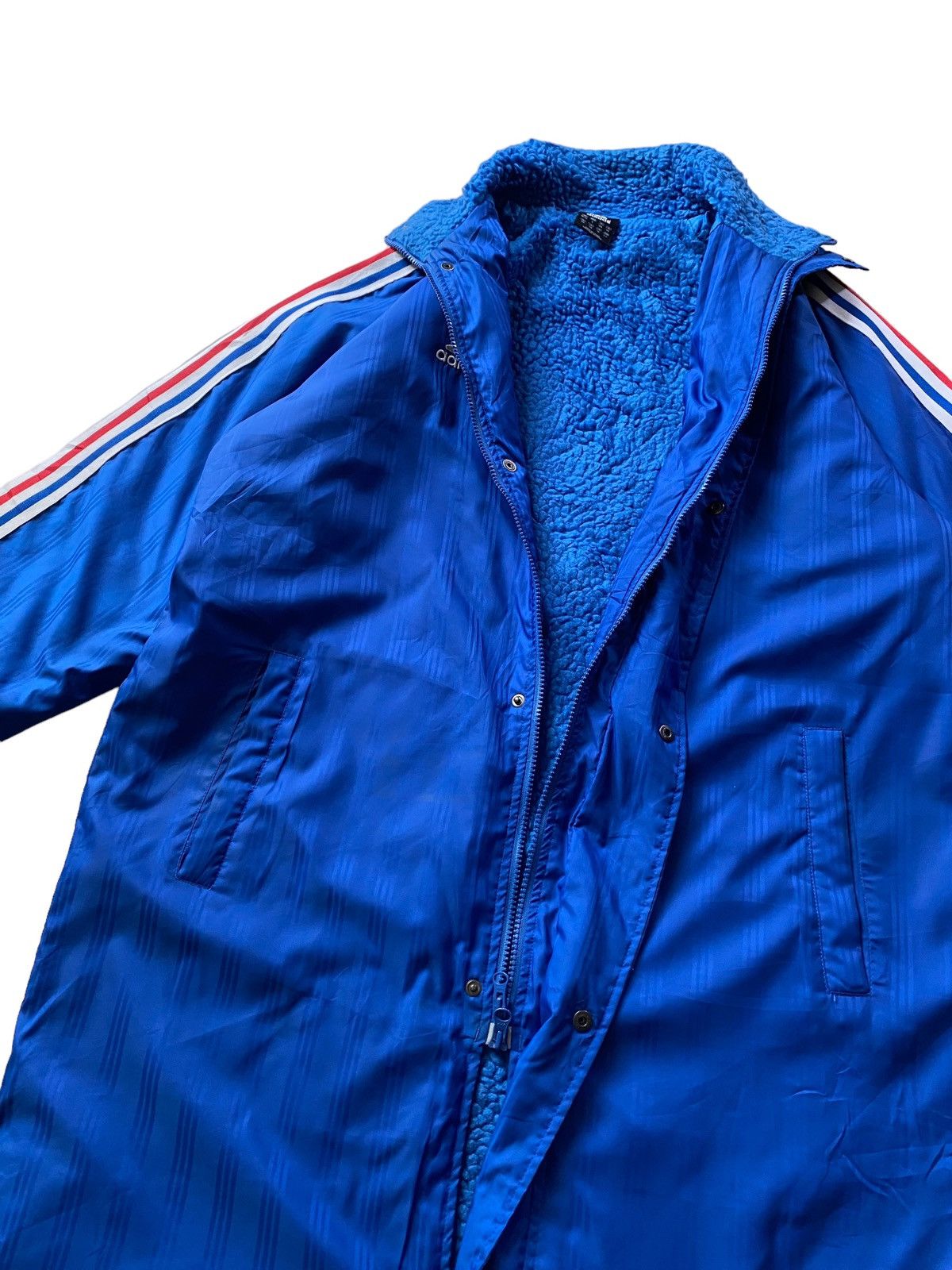 Adidas × Vintage × Y-3 VINTAGE Adidas France colour Shearling linning long Jacket Size US L / EU 52-54 / 3 - 7 Thumbnail
