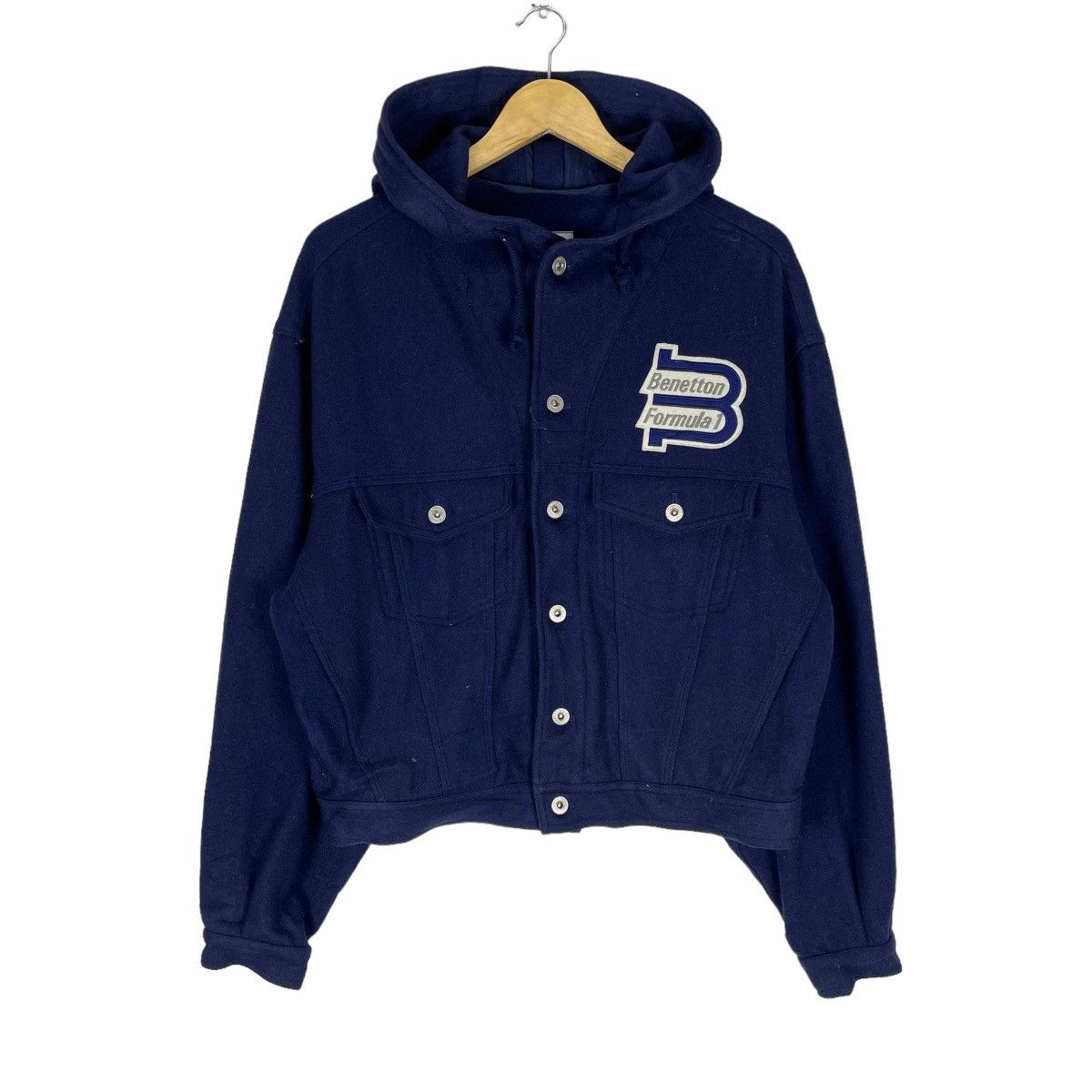 Benetton × United Colors Of Benetton ⚡️BENETTON F1 RACING TEAM TRUCKER CROPPED JACKET Size US S / EU 44-46 / 1 - 1 Thumbnail