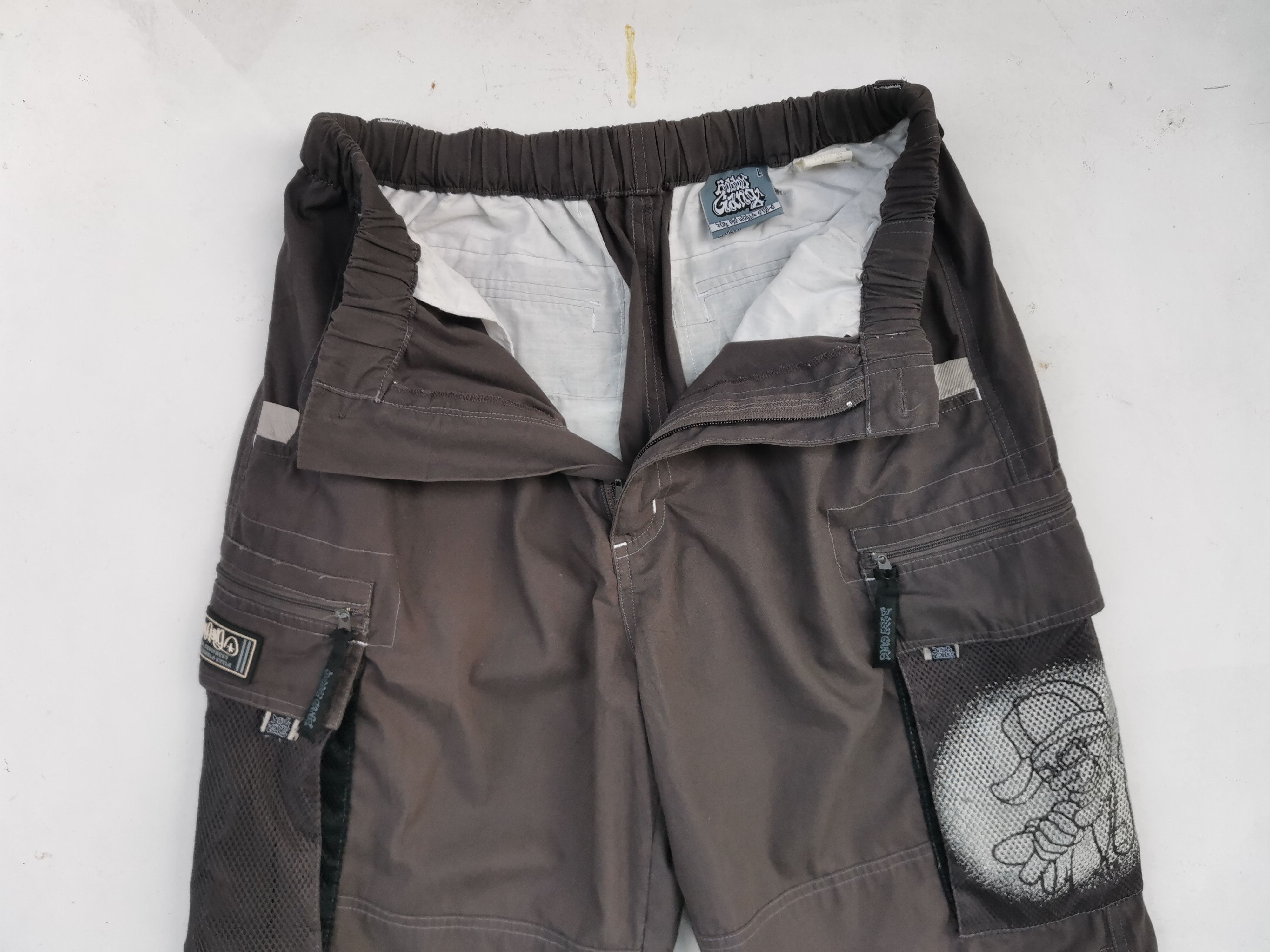 Japanese Brand Bobby Gang Hip Hop Big Logo Tactical Cargo Pants Size US 32 / EU 48 - 6 Thumbnail
