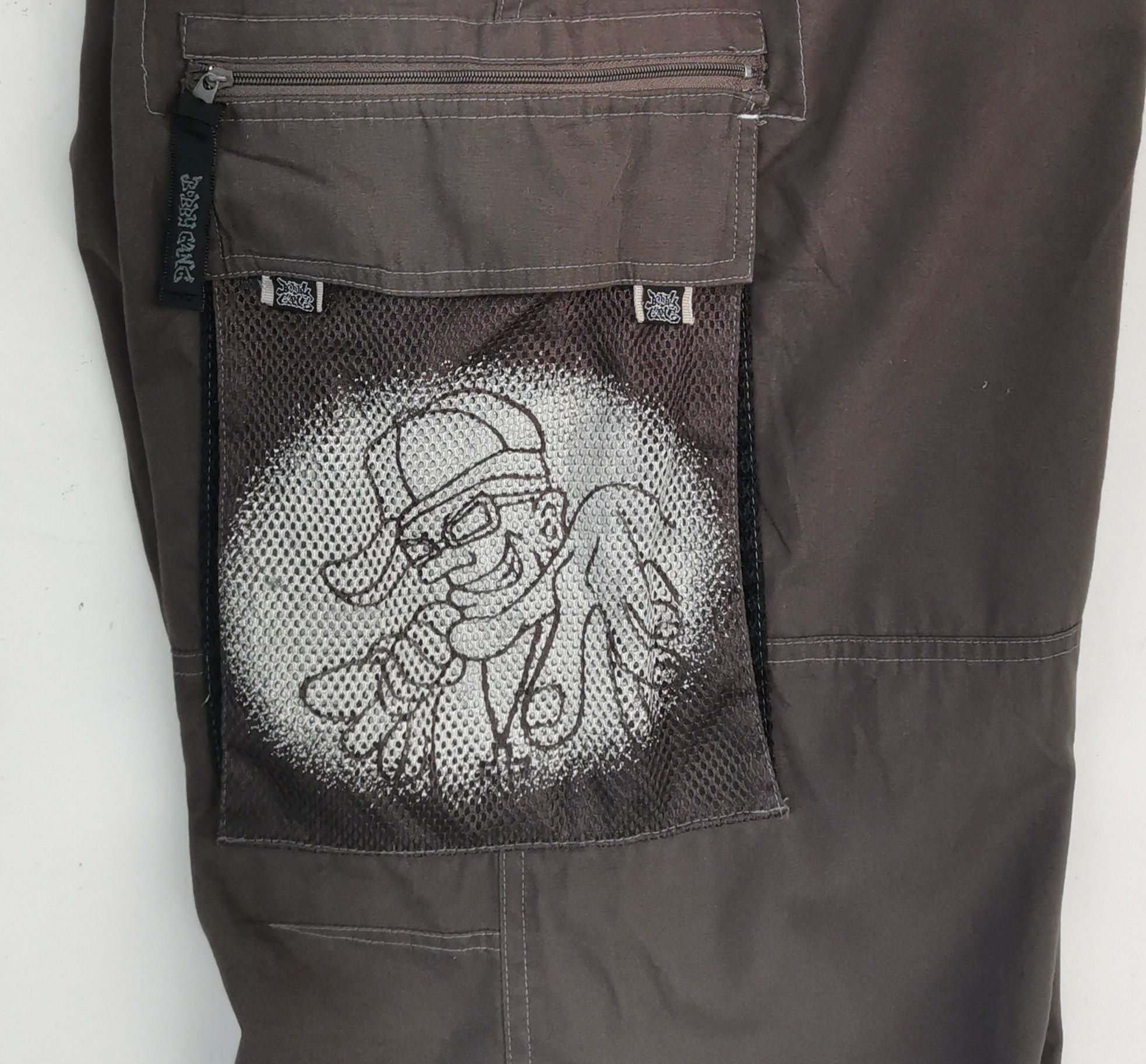 Japanese Brand Bobby Gang Hip Hop Big Logo Tactical Cargo Pants Size US 32 / EU 48 - 12 Thumbnail