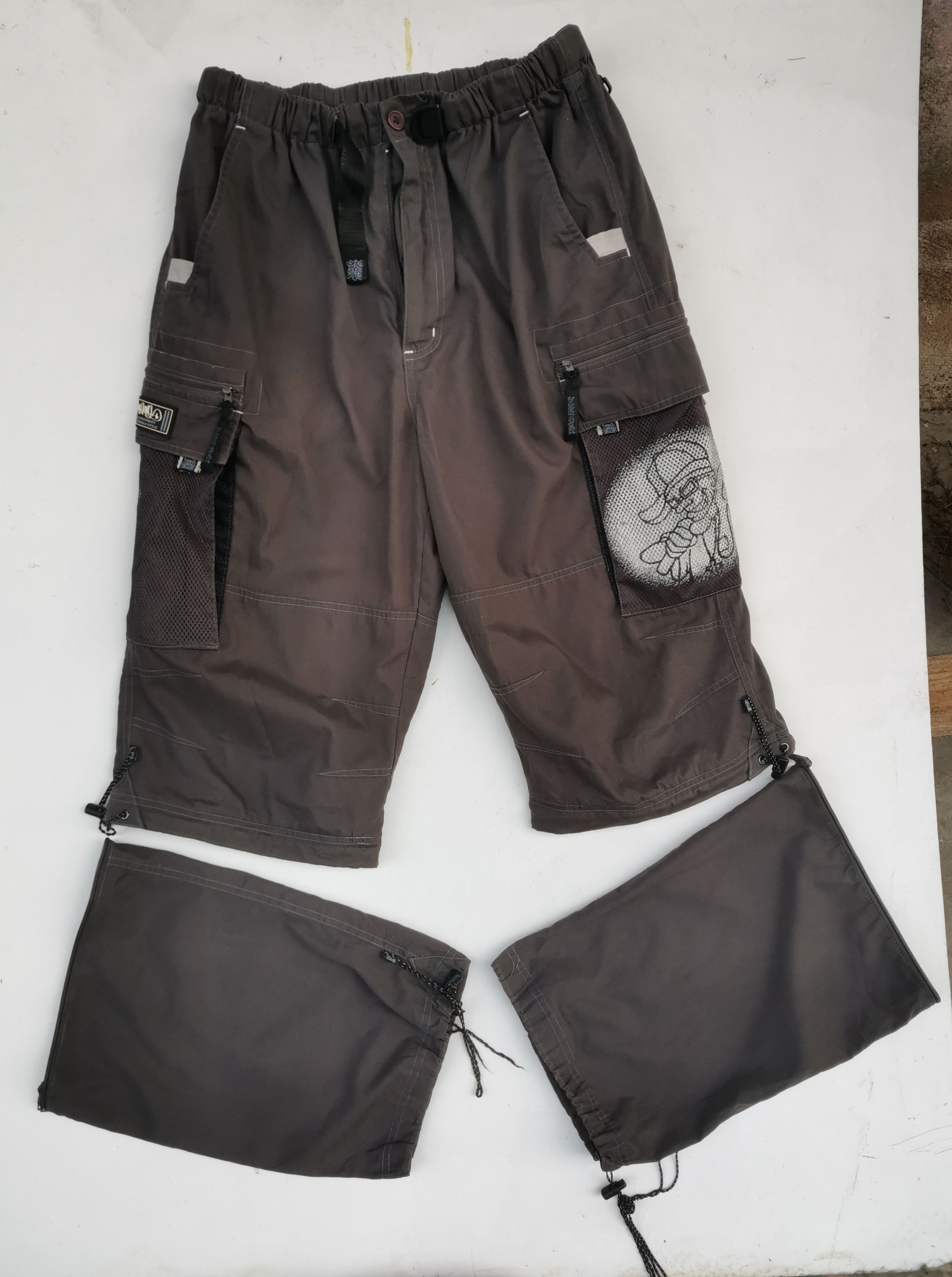 Japanese Brand Bobby Gang Hip Hop Big Logo Tactical Cargo Pants Size US 32 / EU 48 - 8 Thumbnail