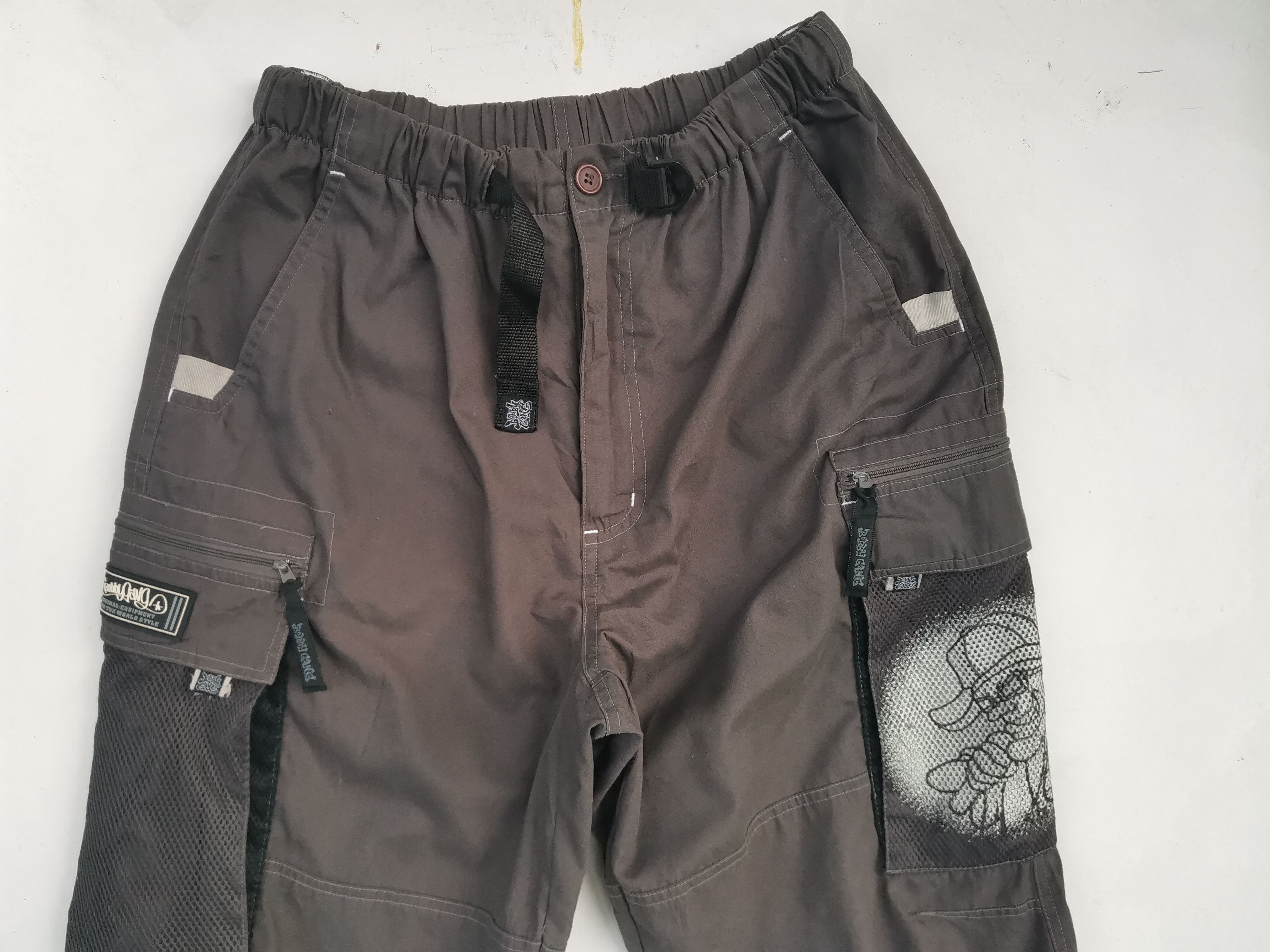 Japanese Brand Bobby Gang Hip Hop Big Logo Tactical Cargo Pants Size US 32 / EU 48 - 21 Thumbnail