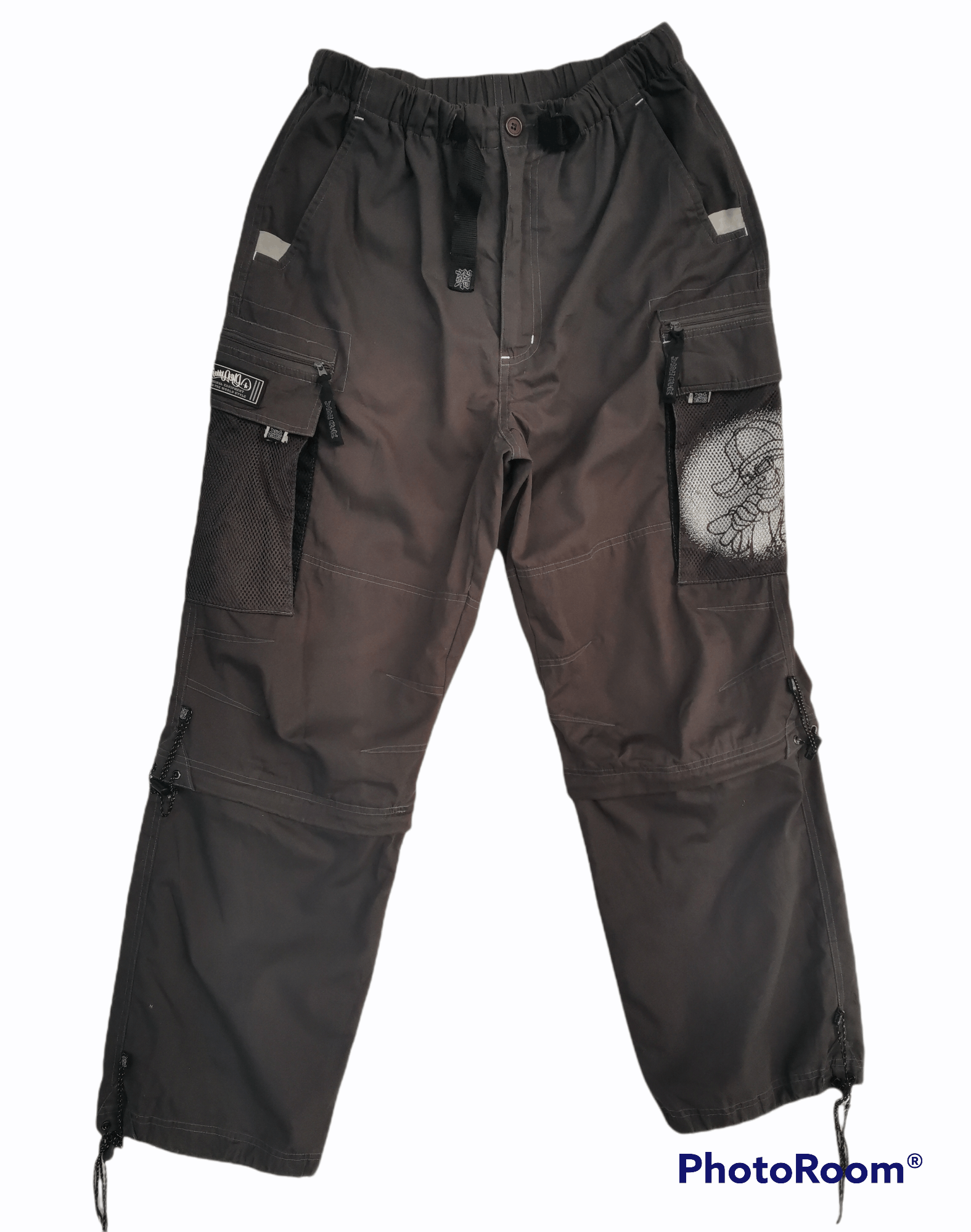 Japanese Brand Bobby Gang Hip Hop Big Logo Tactical Cargo Pants Size US 32 / EU 48 - 1 Thumbnail