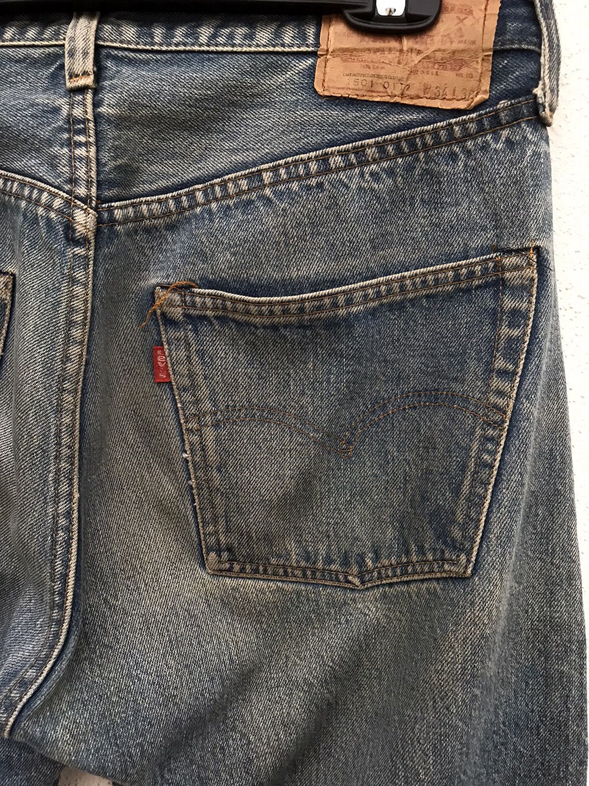 Levi's × Levi's Vintage Clothing × Vintage 1980’s Levis Small e Redline Denim Size US 32 / EU 48 - 14 Thumbnail