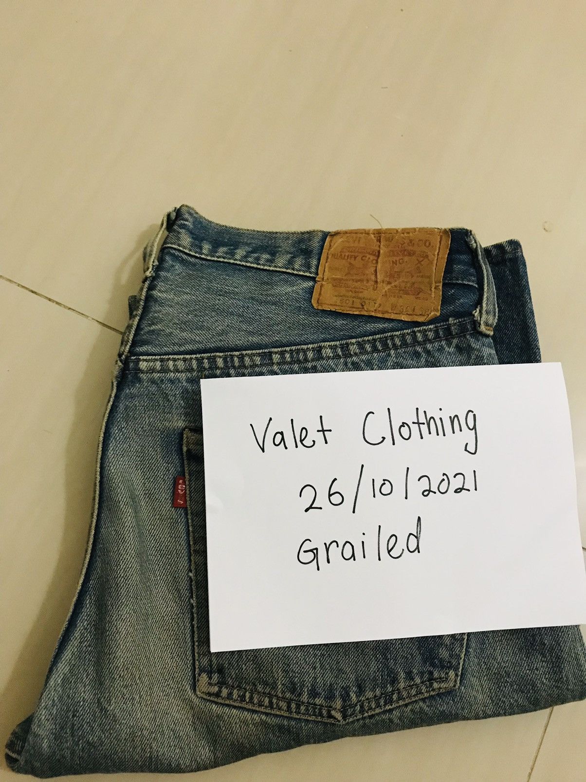 Levi's × Levi's Vintage Clothing × Vintage 1980’s Levis Small e Redline Denim Size US 32 / EU 48 - 24 Thumbnail