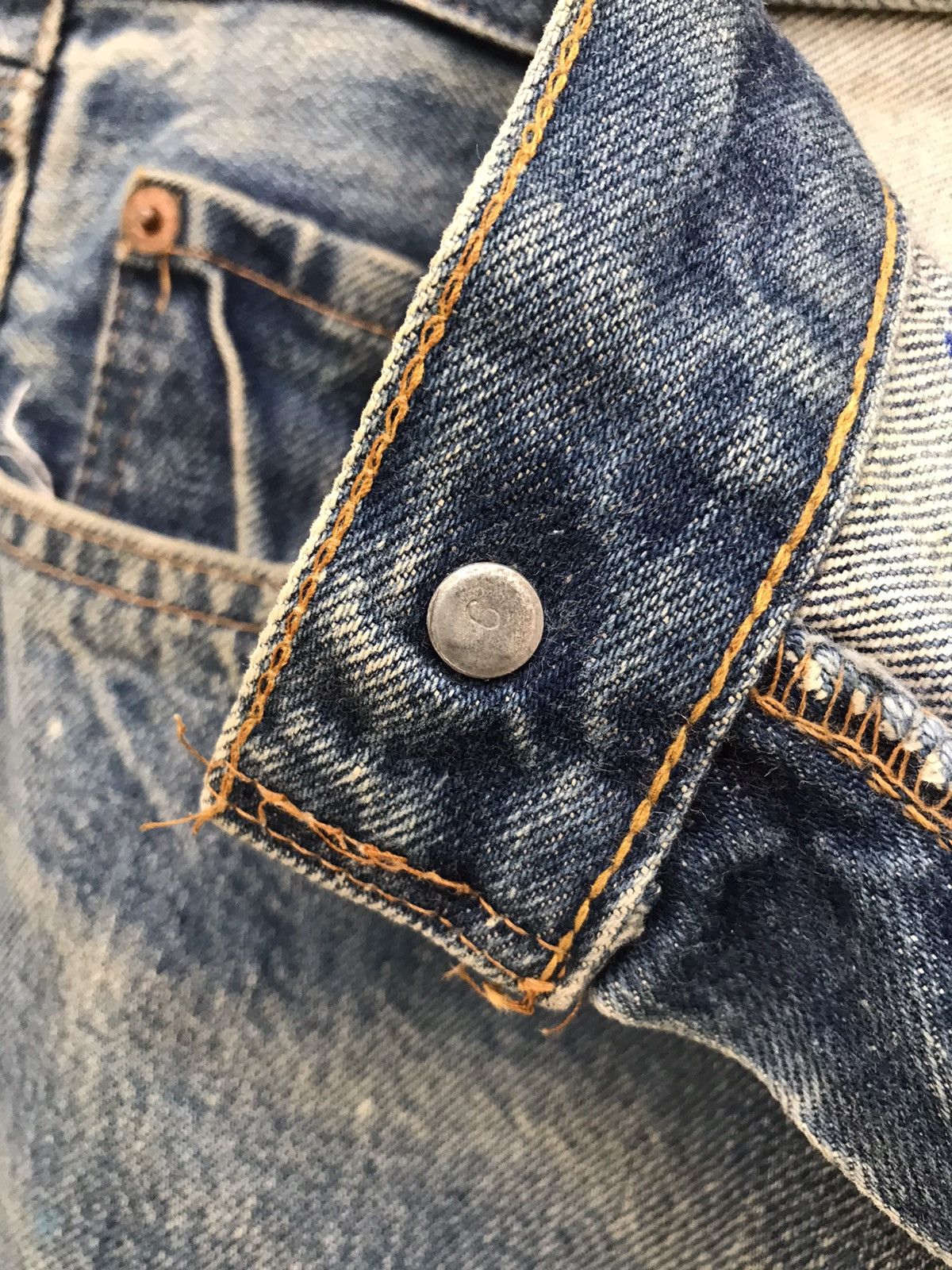 Levi's × Levi's Vintage Clothing × Vintage 1980’s Levis Small e Redline Denim Size US 32 / EU 48 - 11 Thumbnail