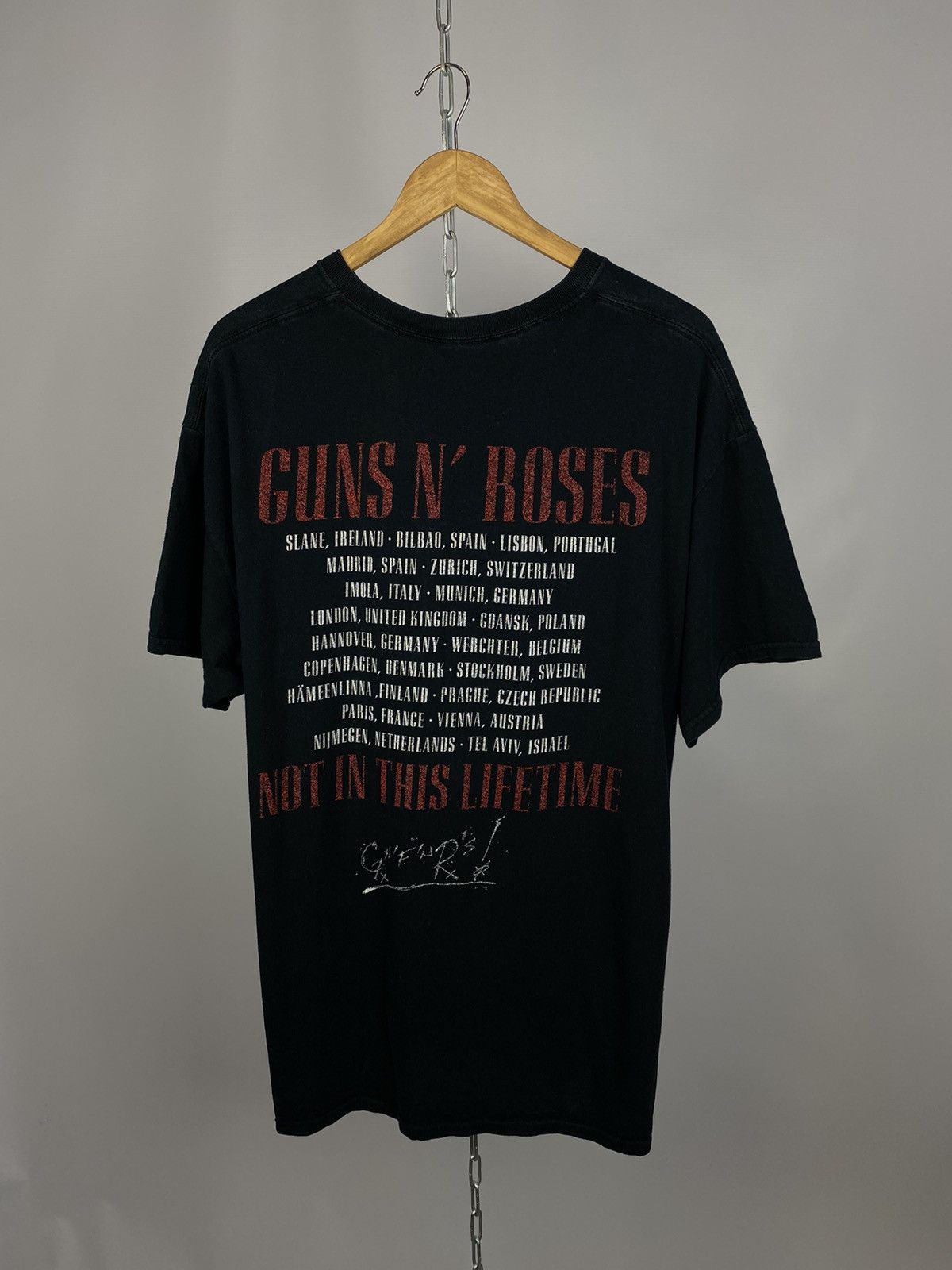 Band Tees Guns’n’Roses T-shirt rock band vintage black size XL Size US XL / EU 56 / 4 - 5 Thumbnail