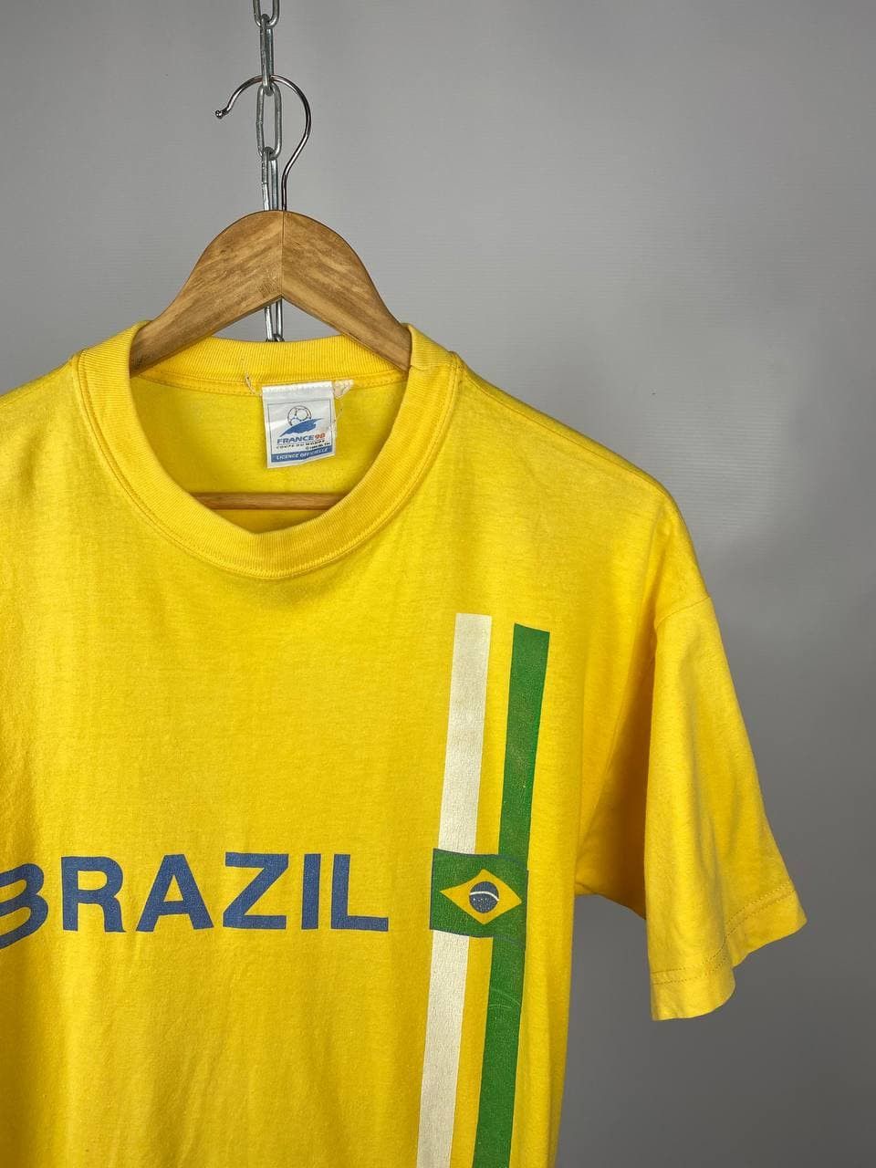 Vintage Brazil football vintage streetwear T-shirt yellow size L Size US L / EU 52-54 / 3 - 2 Thumbnail