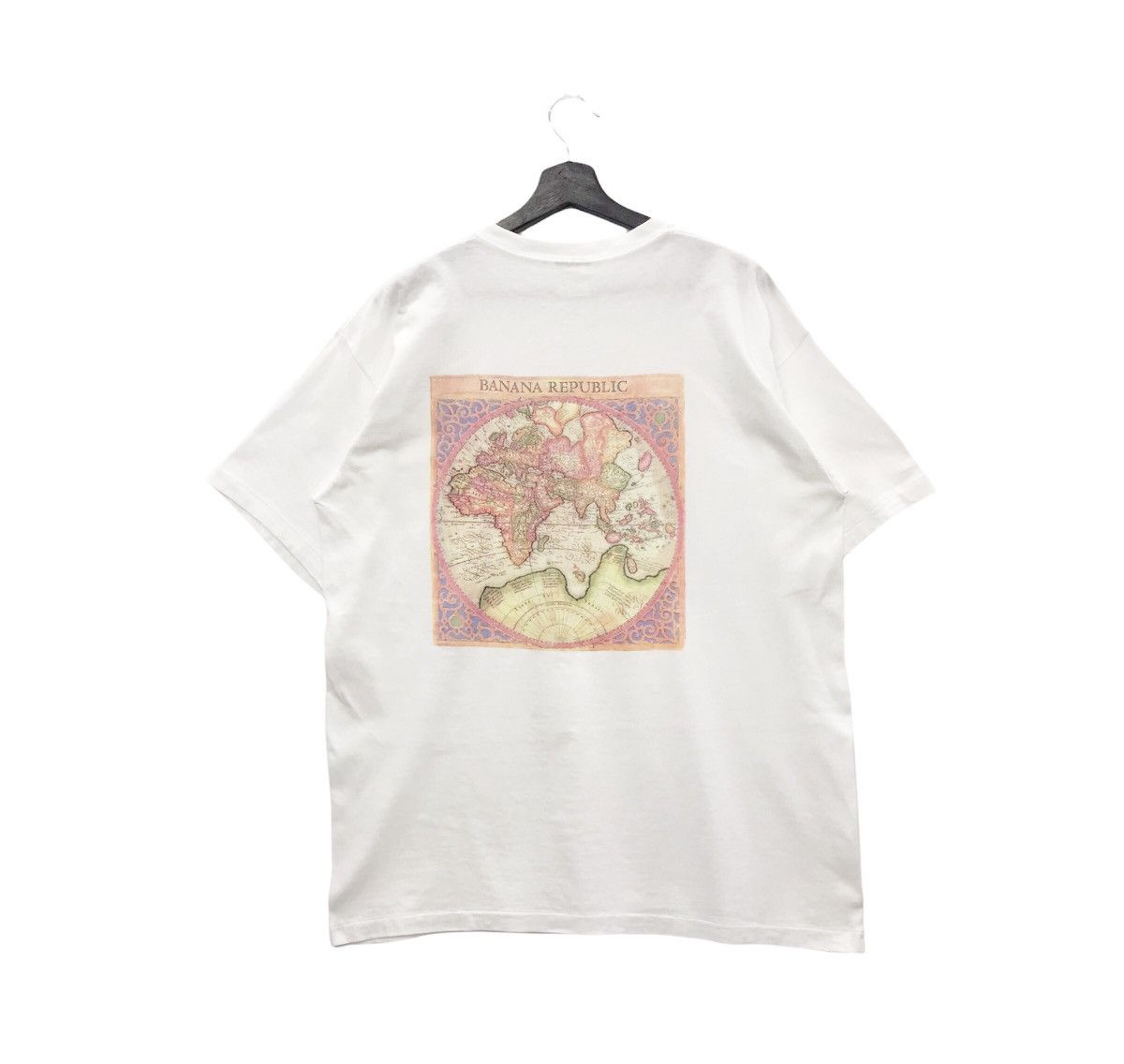 Rare!! Vintage Banana Republic Single Pocket World Map Tee