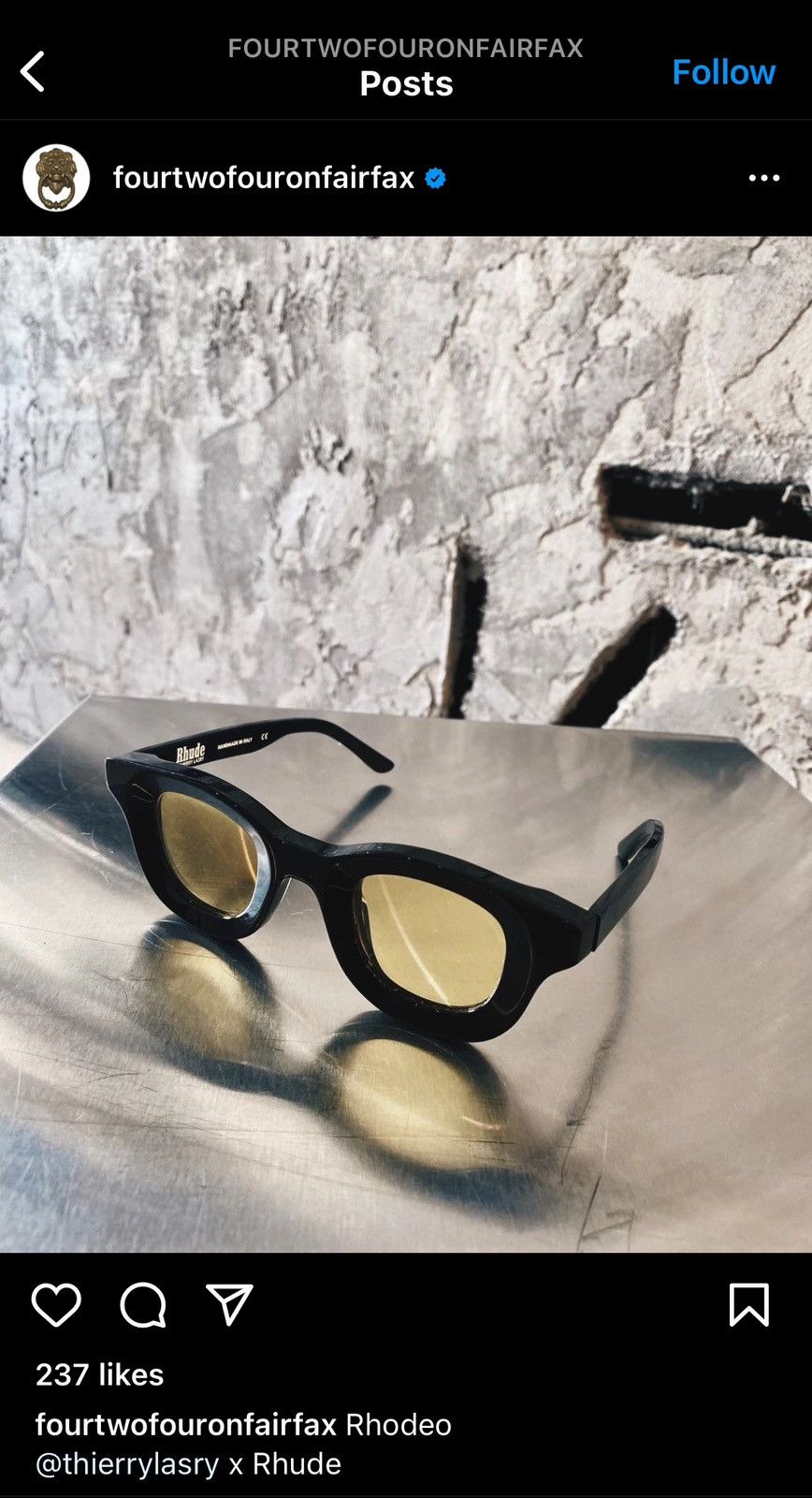 Rhude × Thierry Lasry RHUDE x Thierry Lasry “Rhodeo” Sunglasses Size ONE SIZE - 7 Thumbnail