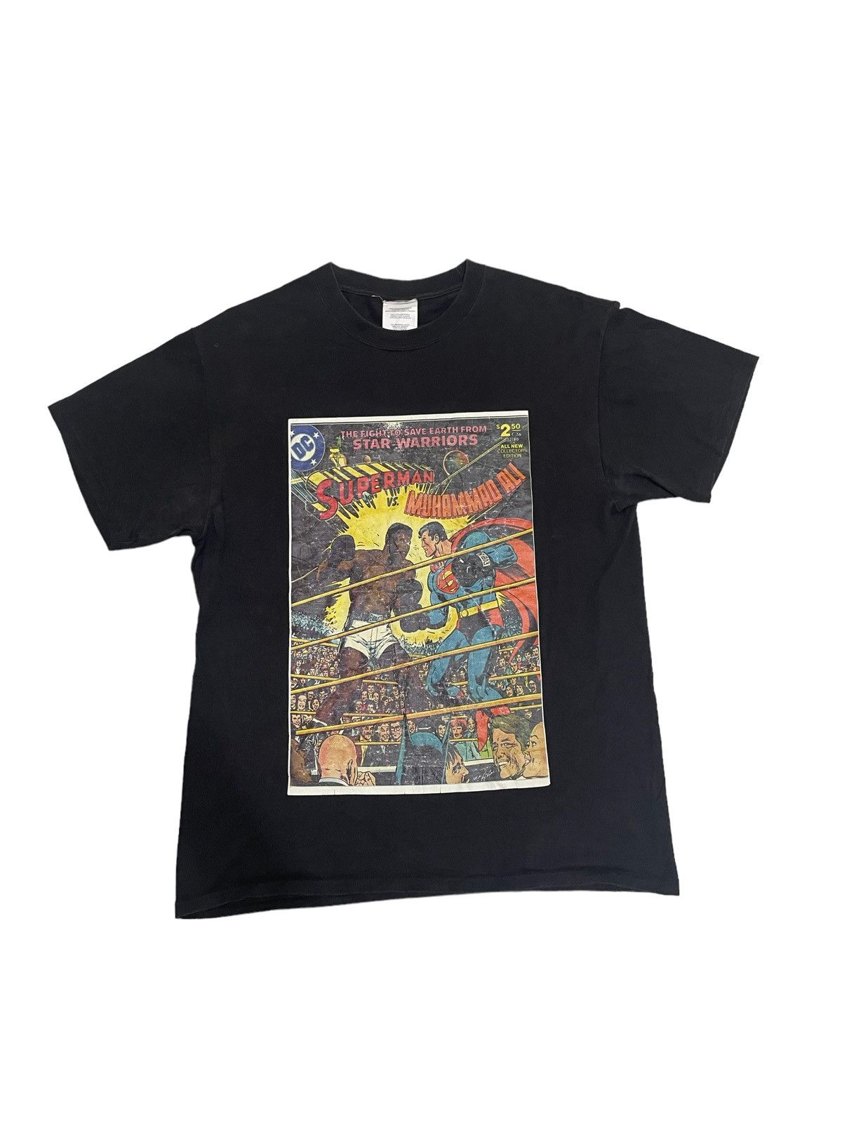 Vintage 90s DC Superman vs Muhammad Ali Tee Shirts