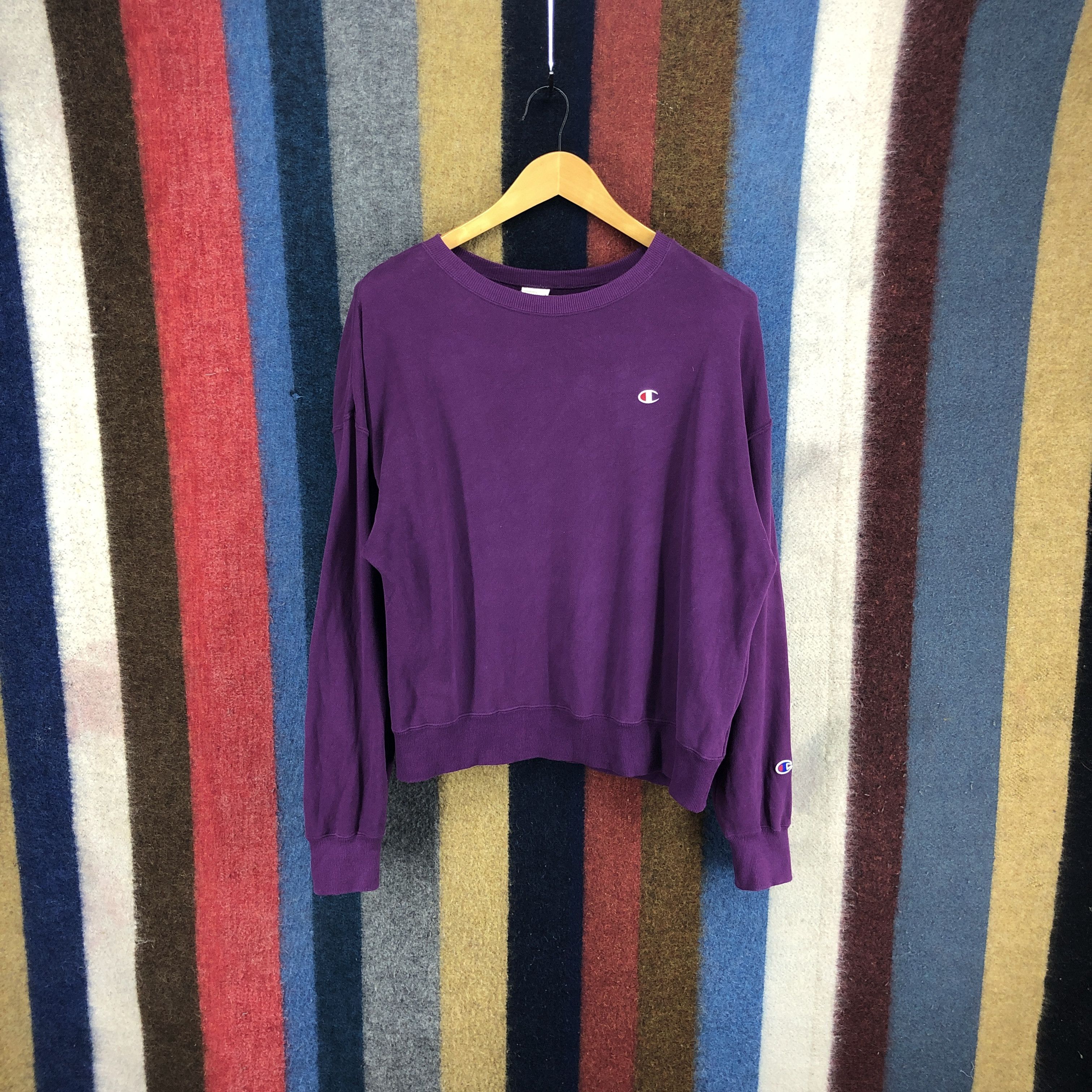 Champion CHAMPION Purple Crew Neck Sweatshirt #0360/P Size US M / EU 48-50 / 2 - 1 Thumbnail