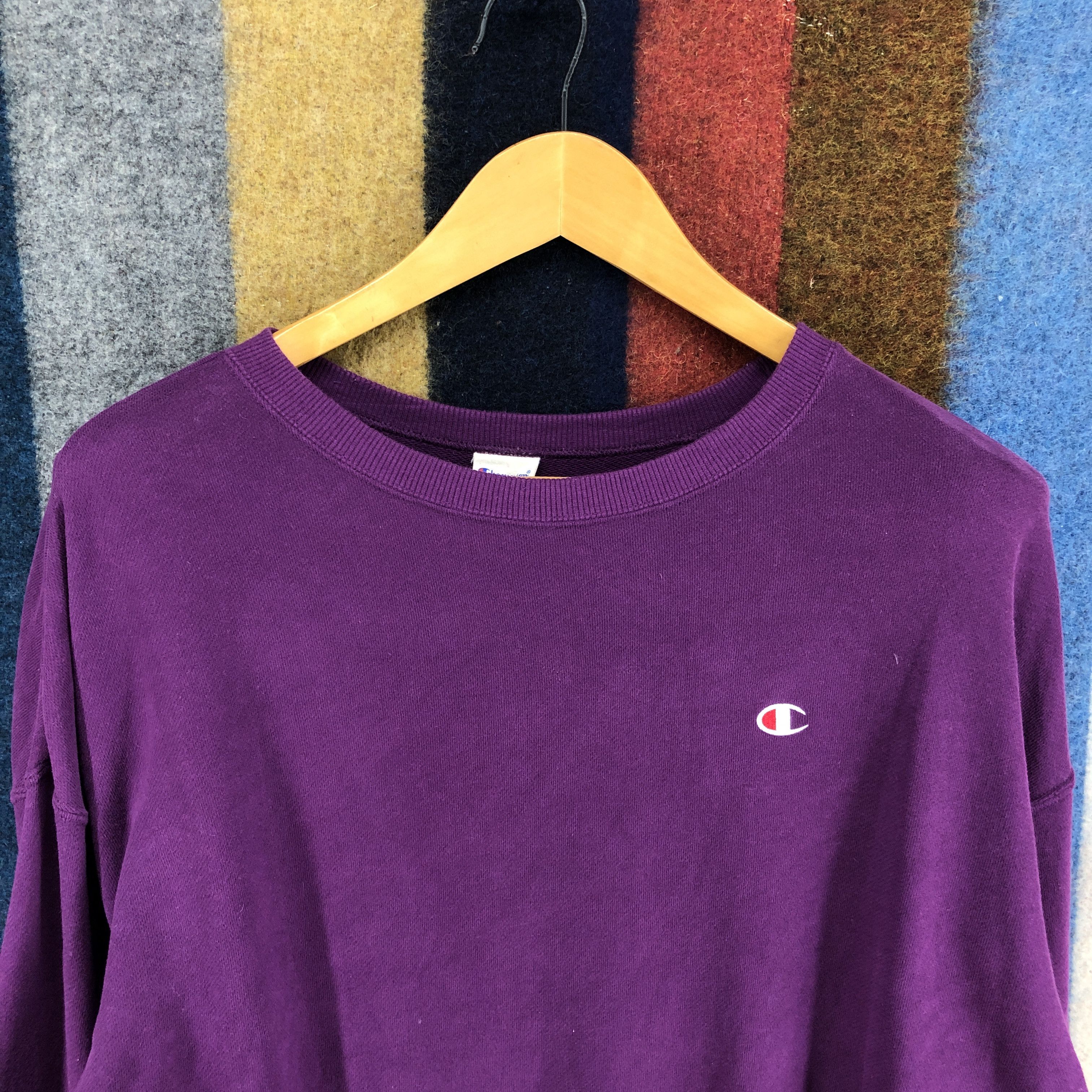 Champion CHAMPION Purple Crew Neck Sweatshirt #0360/P Size US M / EU 48-50 / 2 - 2 Thumbnail