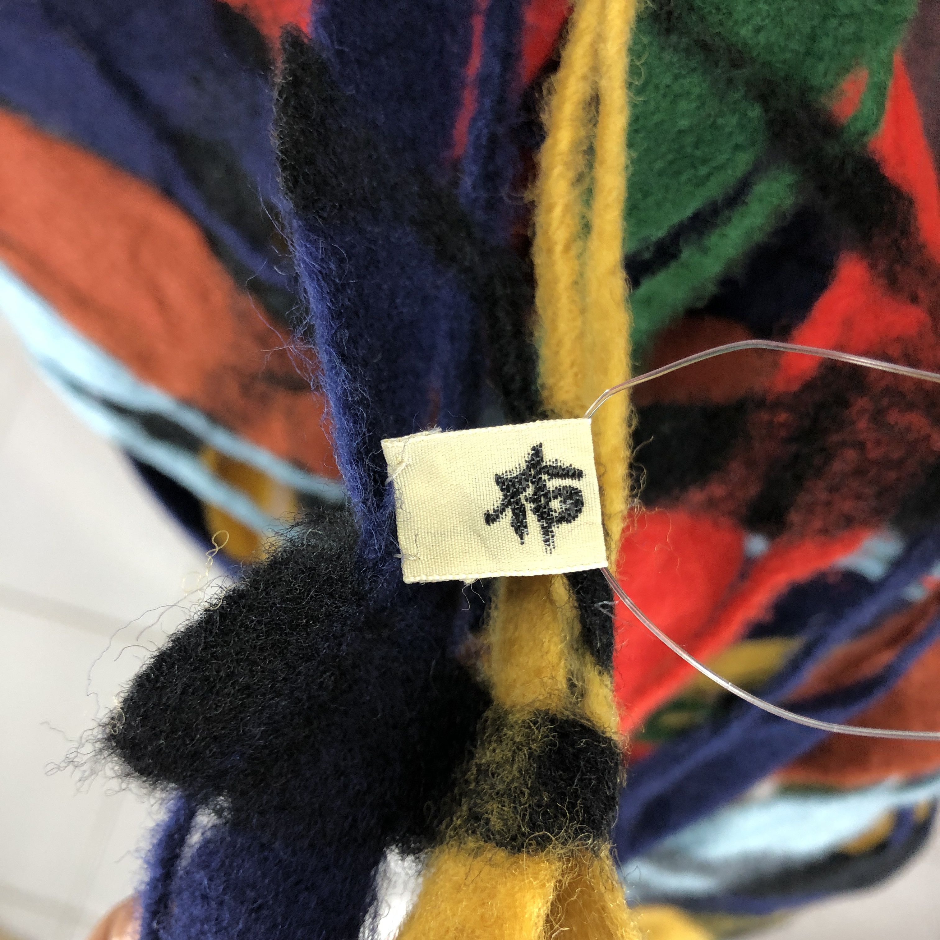 Japanese Brand X5 Rare Hole Design Muffler Scarf #0873/AG Size ONE SIZE - 5 Thumbnail