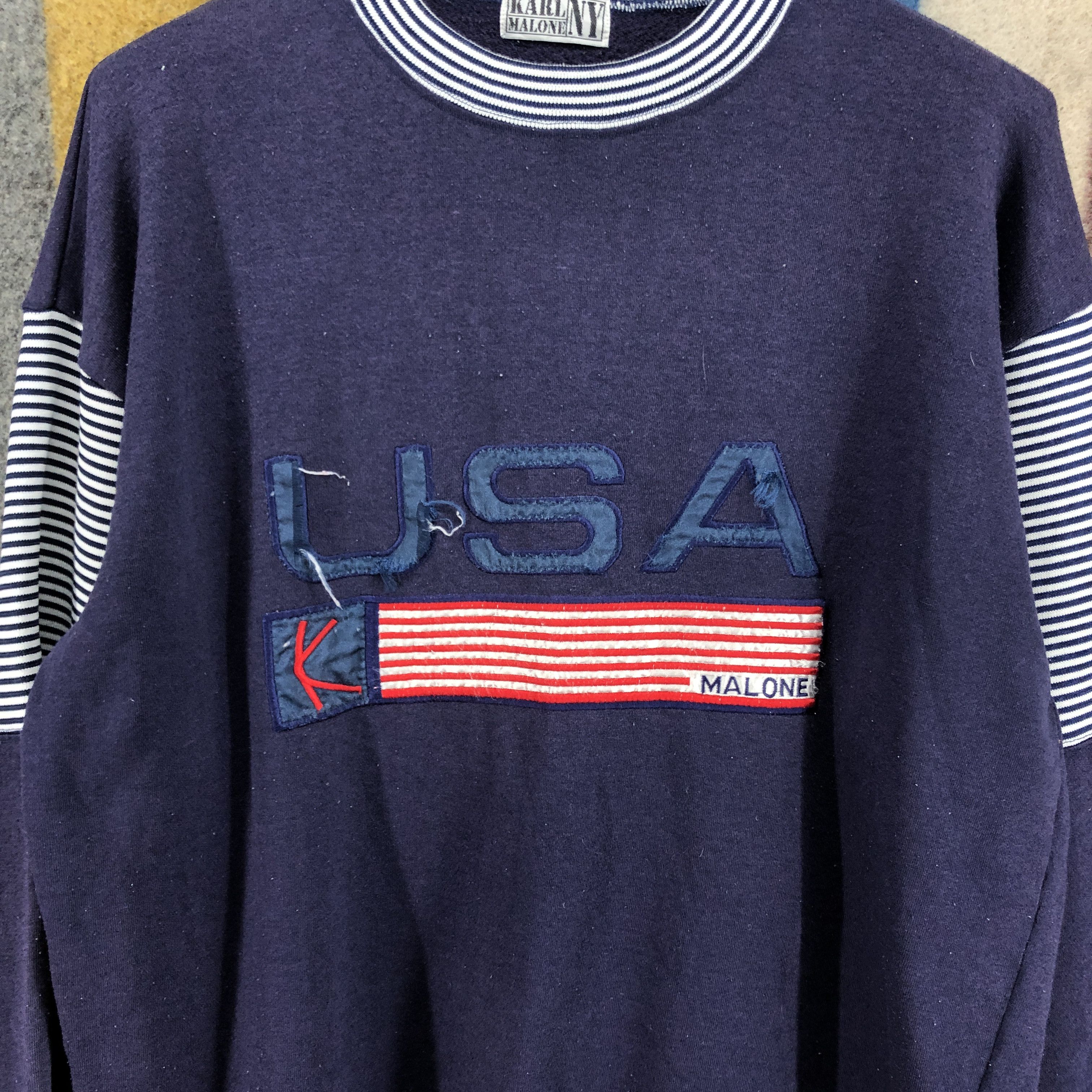 Other KARL MALONE NY Sweatshirt Jumper #0593/Z Size US L / EU 52-54 / 3 - 2 Thumbnail