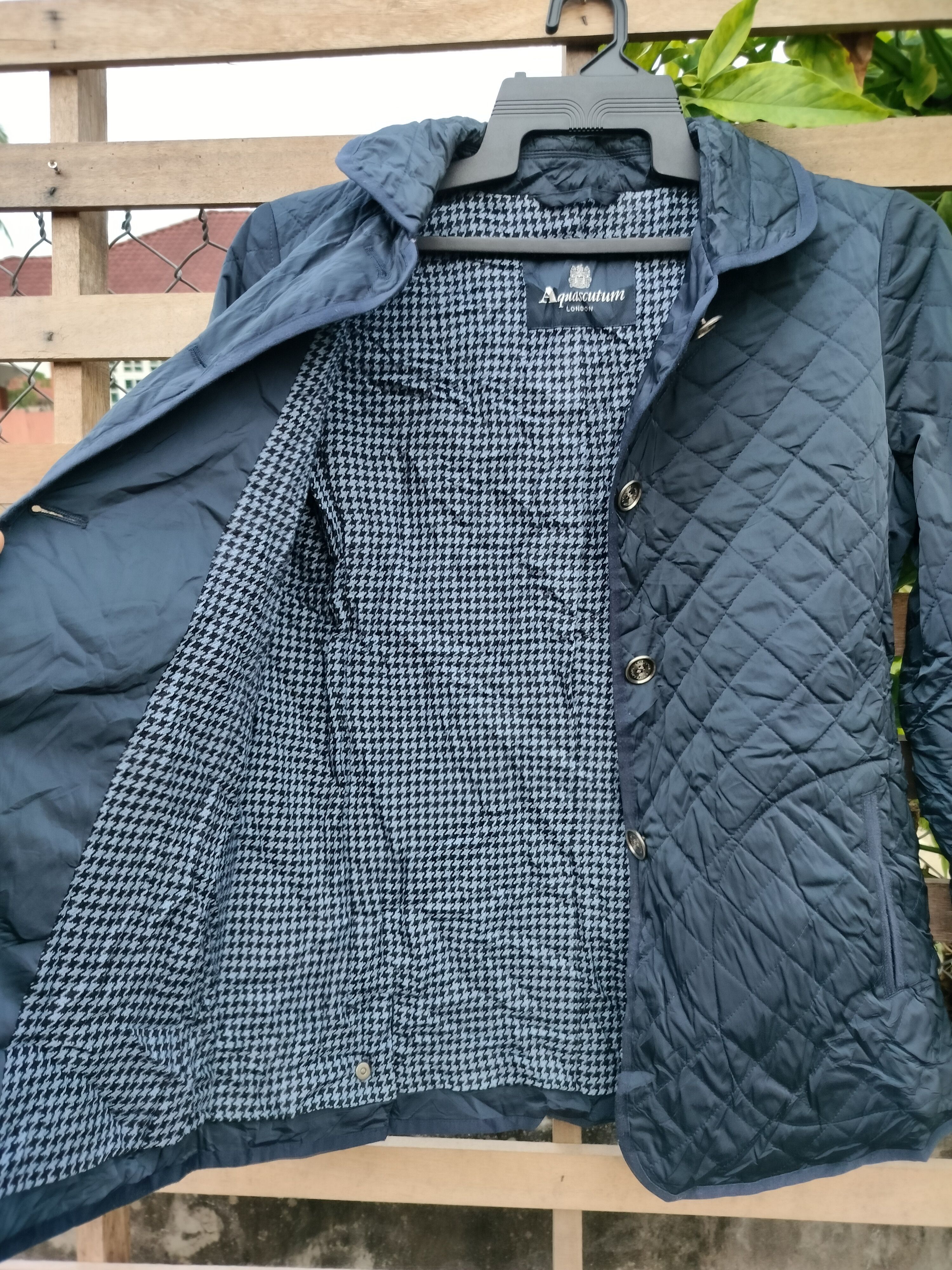Aquascutum × Japanese Brand AQUASCUTUM QUILTED BUTTON UP JACKET Size US M / EU 48-50 / 2 - 6 Thumbnail