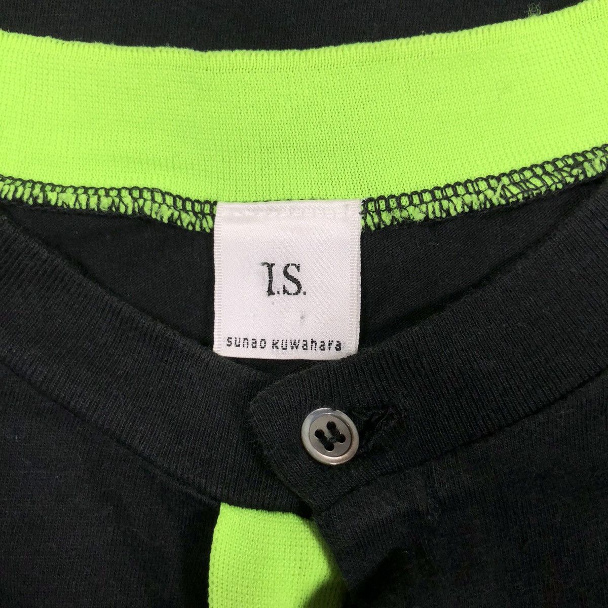Issey Miyake Vintage I.S. Sunao Kuwahara Neon Single Stitch Cardigan Size M / US 6-8 / IT 42-44 - 5 Thumbnail