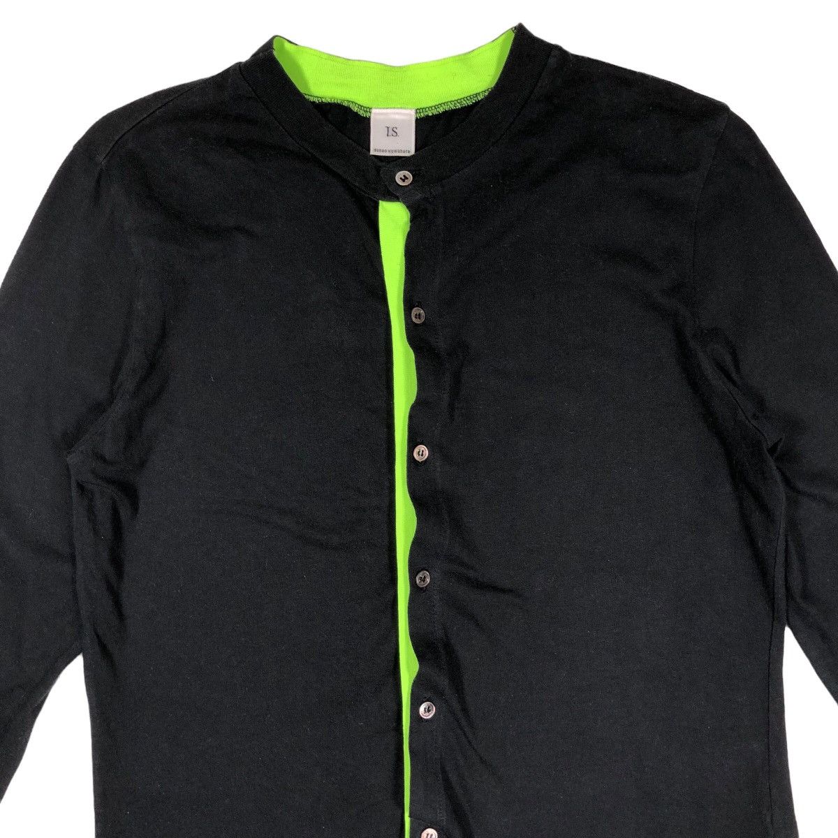 Issey Miyake Vintage I.S. Sunao Kuwahara Neon Single Stitch Cardigan Size M / US 6-8 / IT 42-44 - 2 Thumbnail