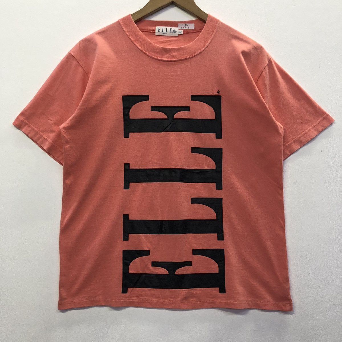 ‘Rare!! ELLE Paris Spell Out T-shirt