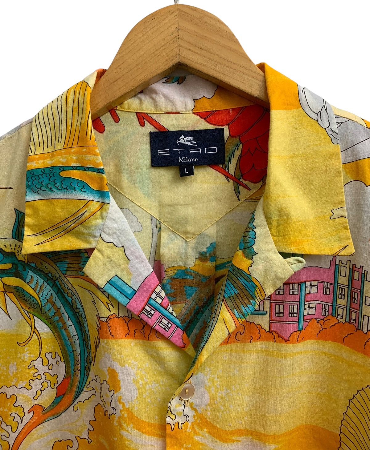 Etro 🔥 Etro Milano Button Up Hawaiian Shirts Size US L / EU 52-54 / 3 - 4 Thumbnail