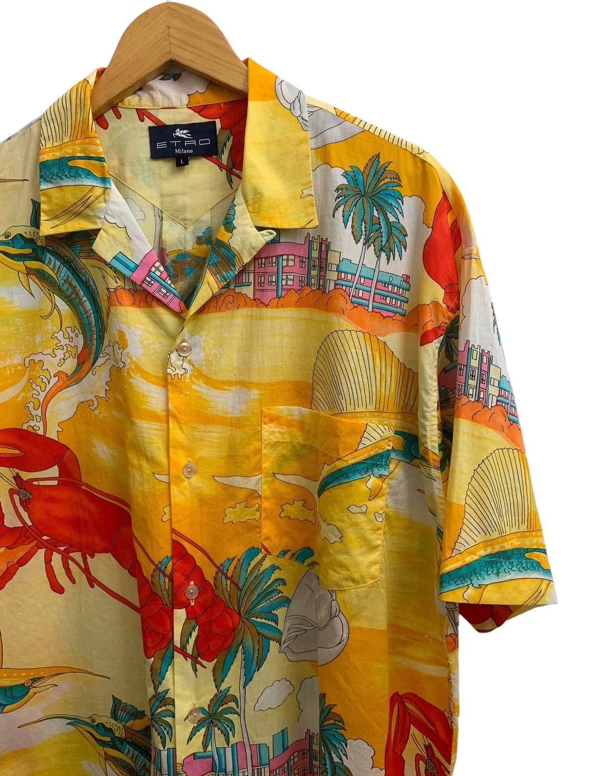 Etro 🔥 Etro Milano Button Up Hawaiian Shirts Size US L / EU 52-54 / 3 - 3 Thumbnail