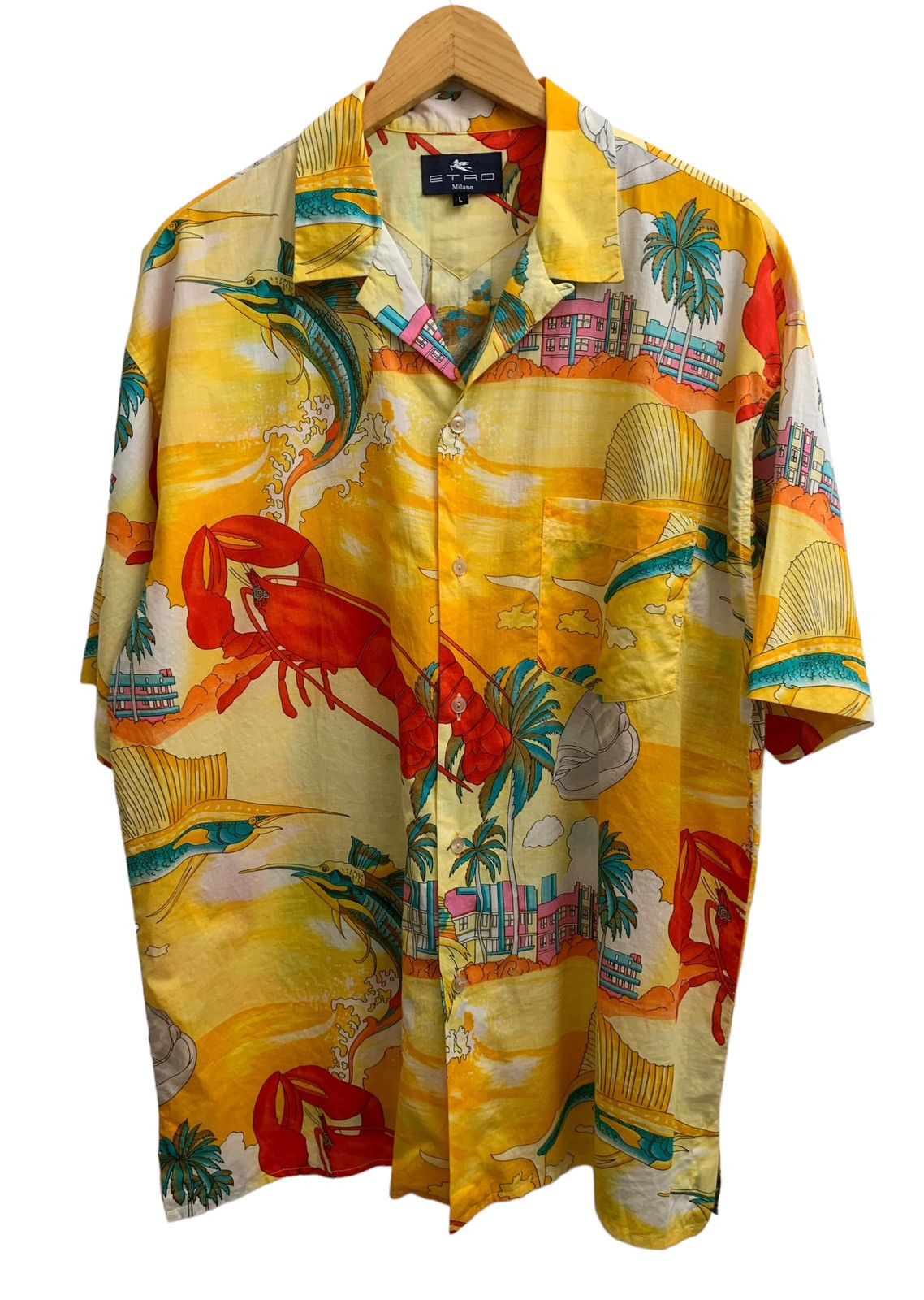 Etro 🔥 Etro Milano Button Up Hawaiian Shirts Size US L / EU 52-54 / 3 - 1 Thumbnail