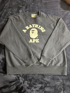 Bape College Crewneck | Grailed