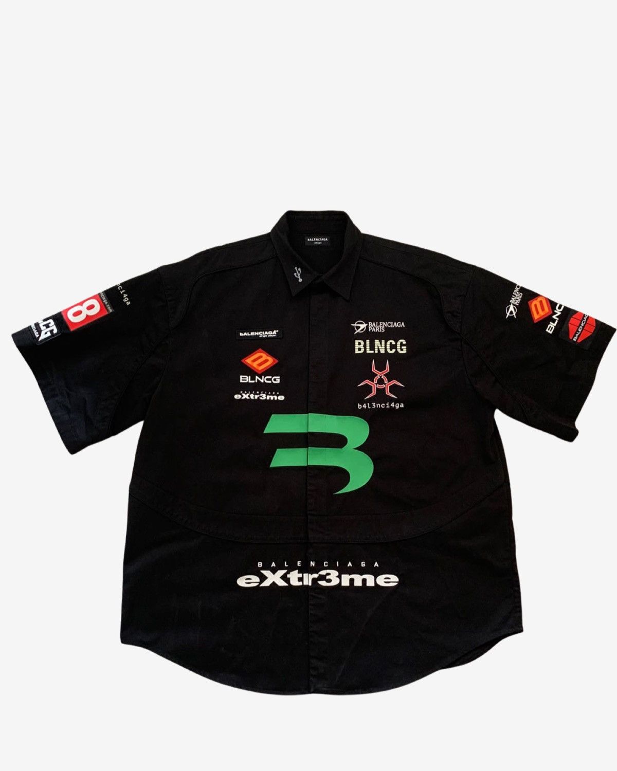Balenciaga *Sz.37* Balenciaga AW21 Afterworld Gamer Shirt Size US S / EU 44-46 / 1 - 2 Thumbnail