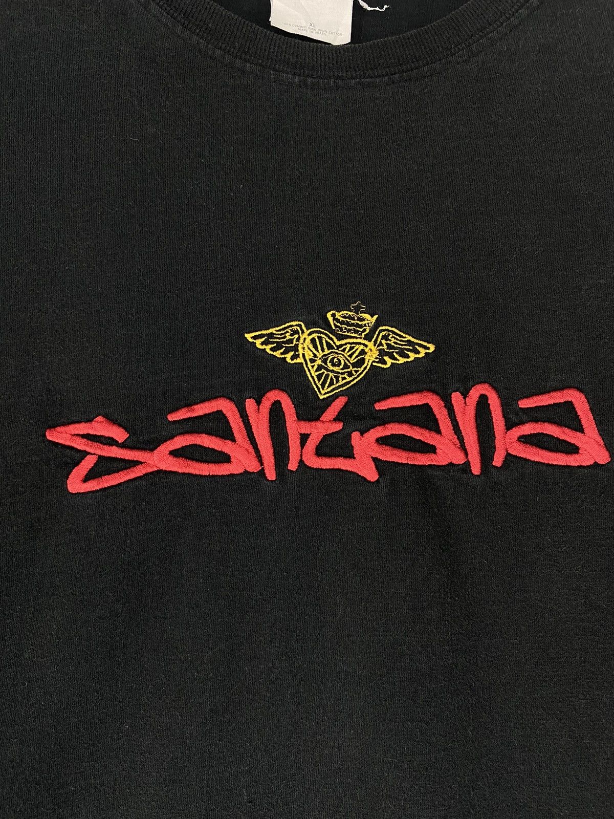 Band Tees × Vintage Vintage rare Santana guitarist Size US XL / EU 56 / 4 - 4 Thumbnail