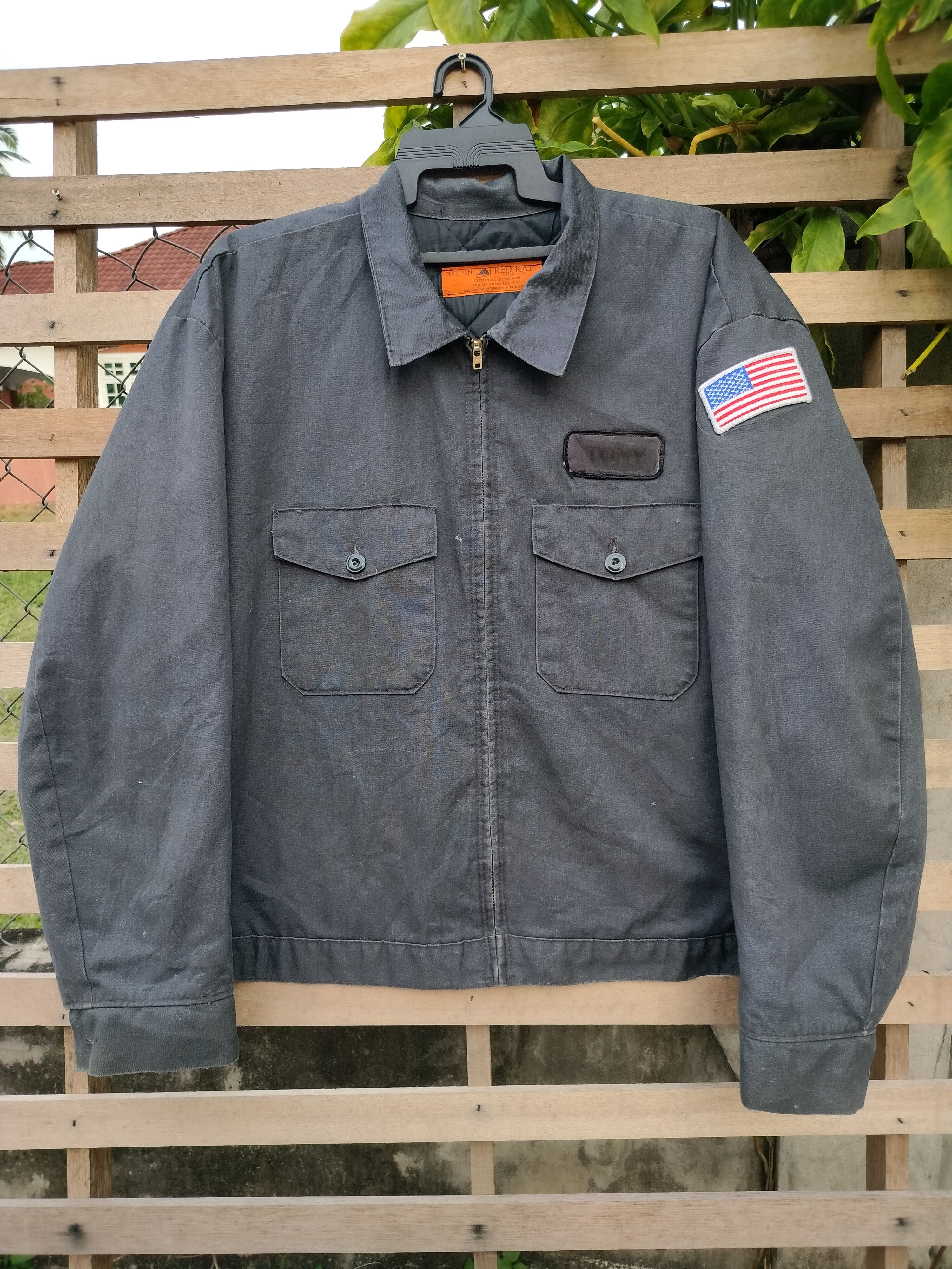 Vintage REDKAP WORKWEAR ZIPPER JACKET Size US XXL / EU 58 / 5 - 1 Thumbnail
