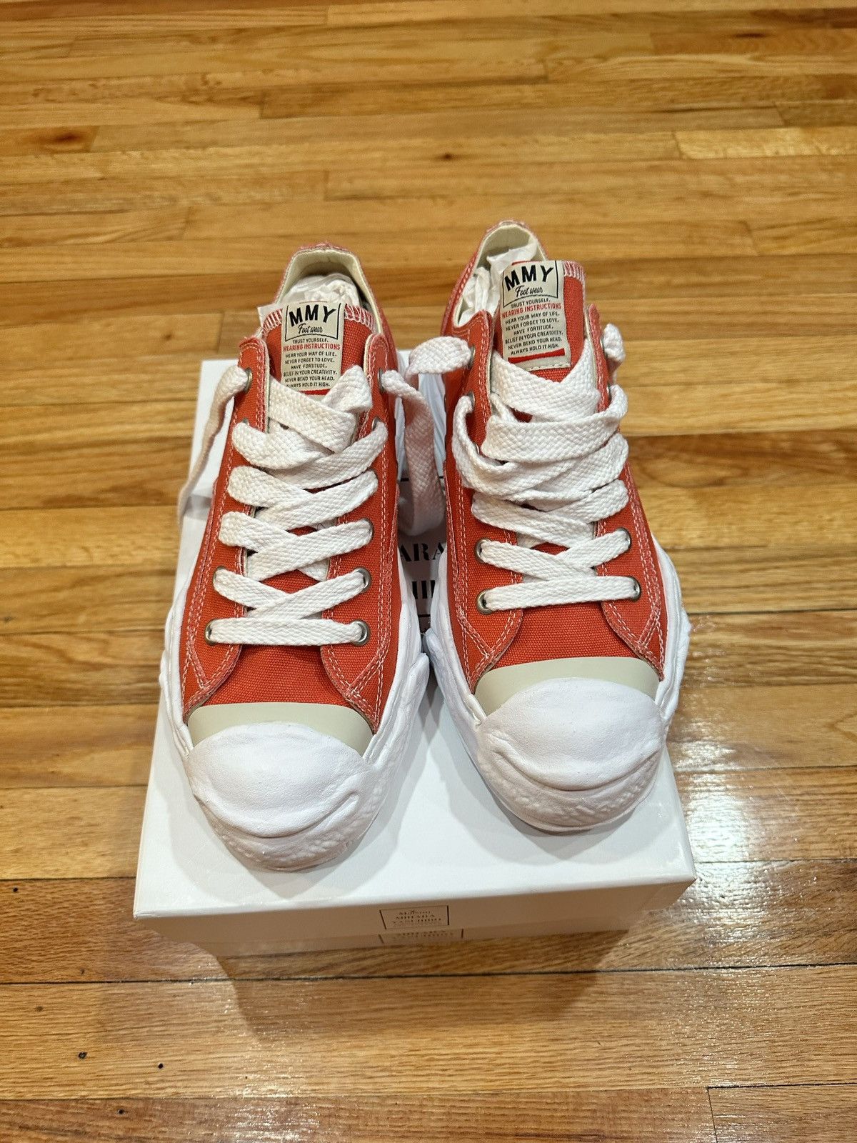 Miharayasuhiro Mihara Yasuhiro Hank OG sole Canvas Low Red/White | Grailed
