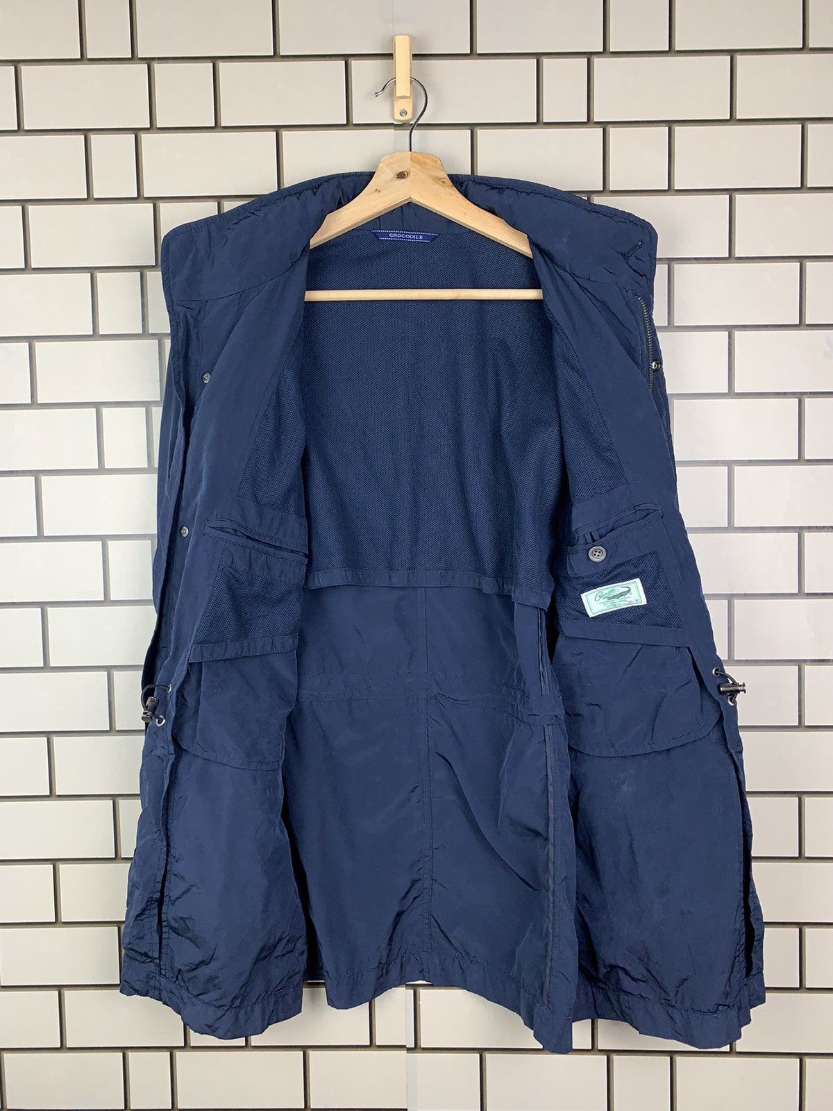 Japanese Brand × Vintage Vintage Japanese Brand Crocodile Chore Hoodie Jacket Size US L / EU 52-54 / 3 - 3 Thumbnail