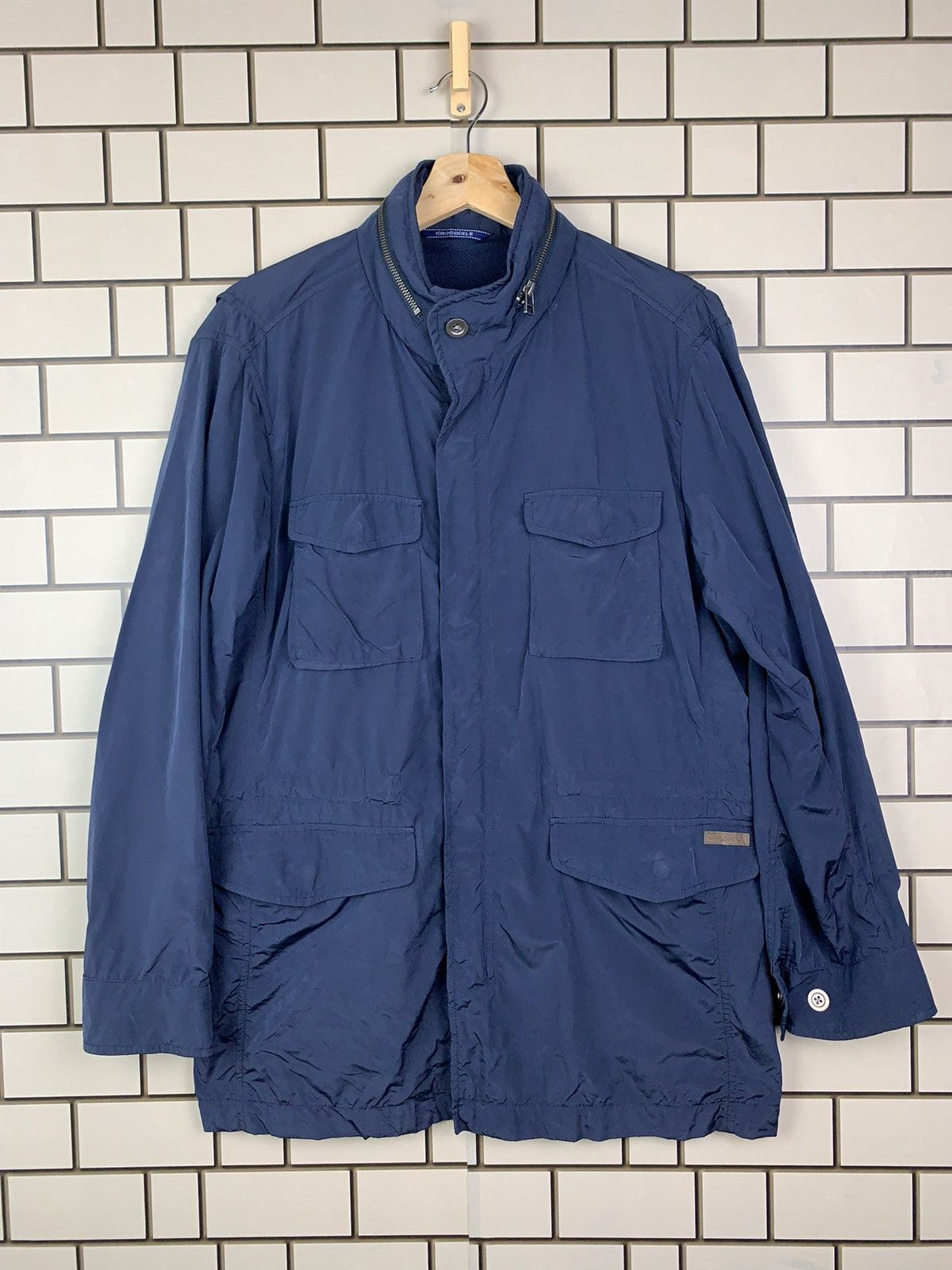 Japanese Brand × Vintage Vintage Japanese Brand Crocodile Chore Hoodie Jacket Size US L / EU 52-54 / 3 - 1 Thumbnail