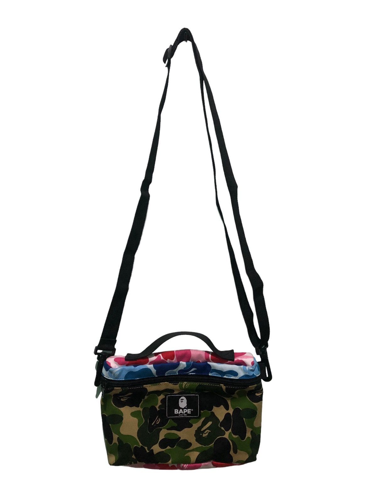 image of Bape Bathing Ape Crazy Camo Sling Bag, Men's
