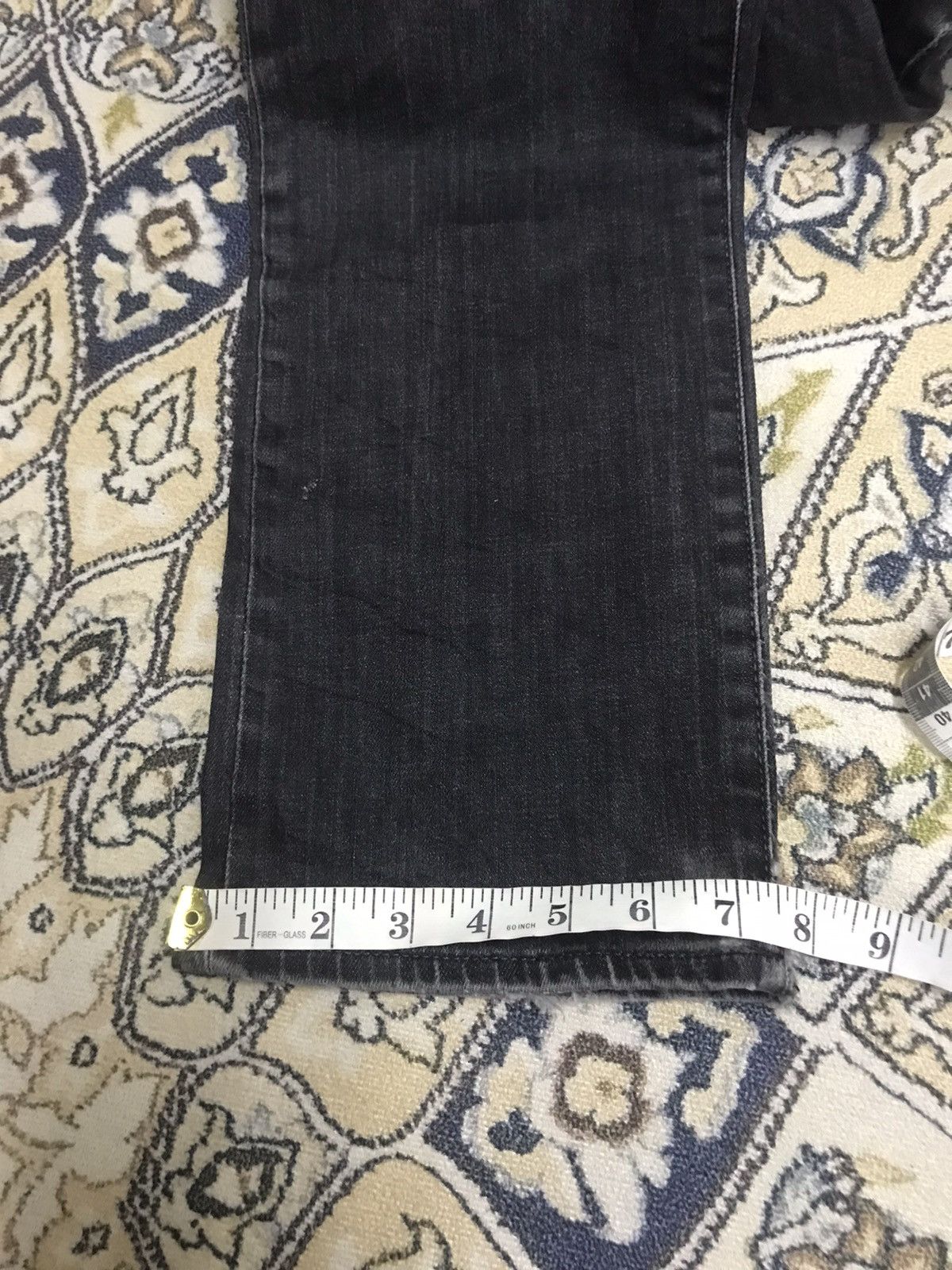 Edwin Vintage Edwin Distressed Stretchable Jeans Black Smoke Size US 33 - 23 Thumbnail