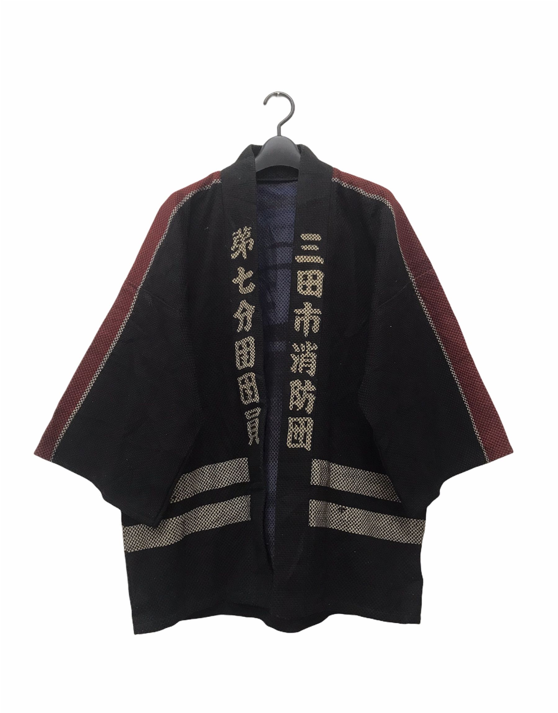 Indigo Vtg Sanjuro Happi Jacket Japanese Traditional Festival Haori Size US L / EU 52-54 / 3 - 4 Thumbnail