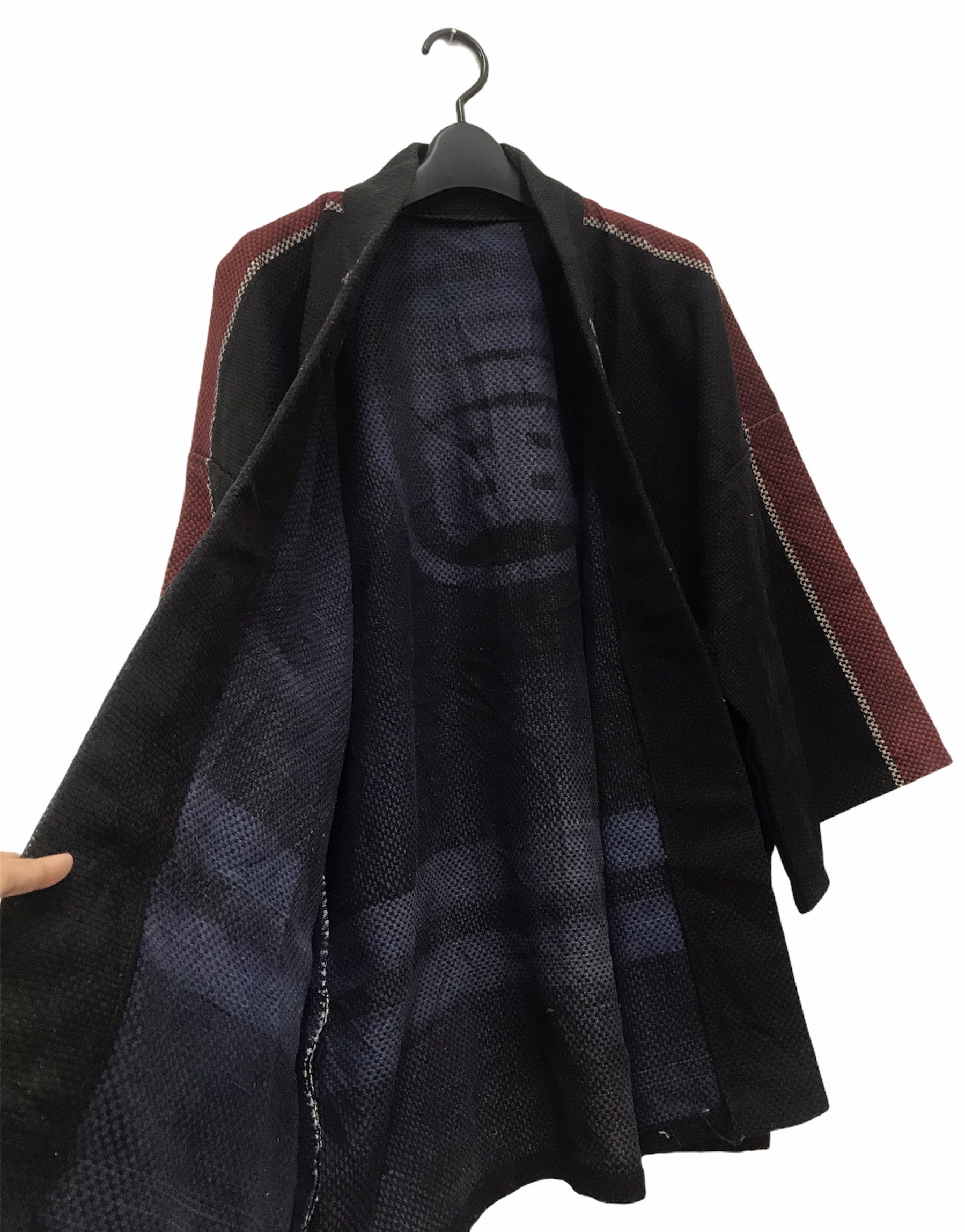 Indigo Vtg Sanjuro Happi Jacket Japanese Traditional Festival Haori Size US L / EU 52-54 / 3 - 6 Thumbnail