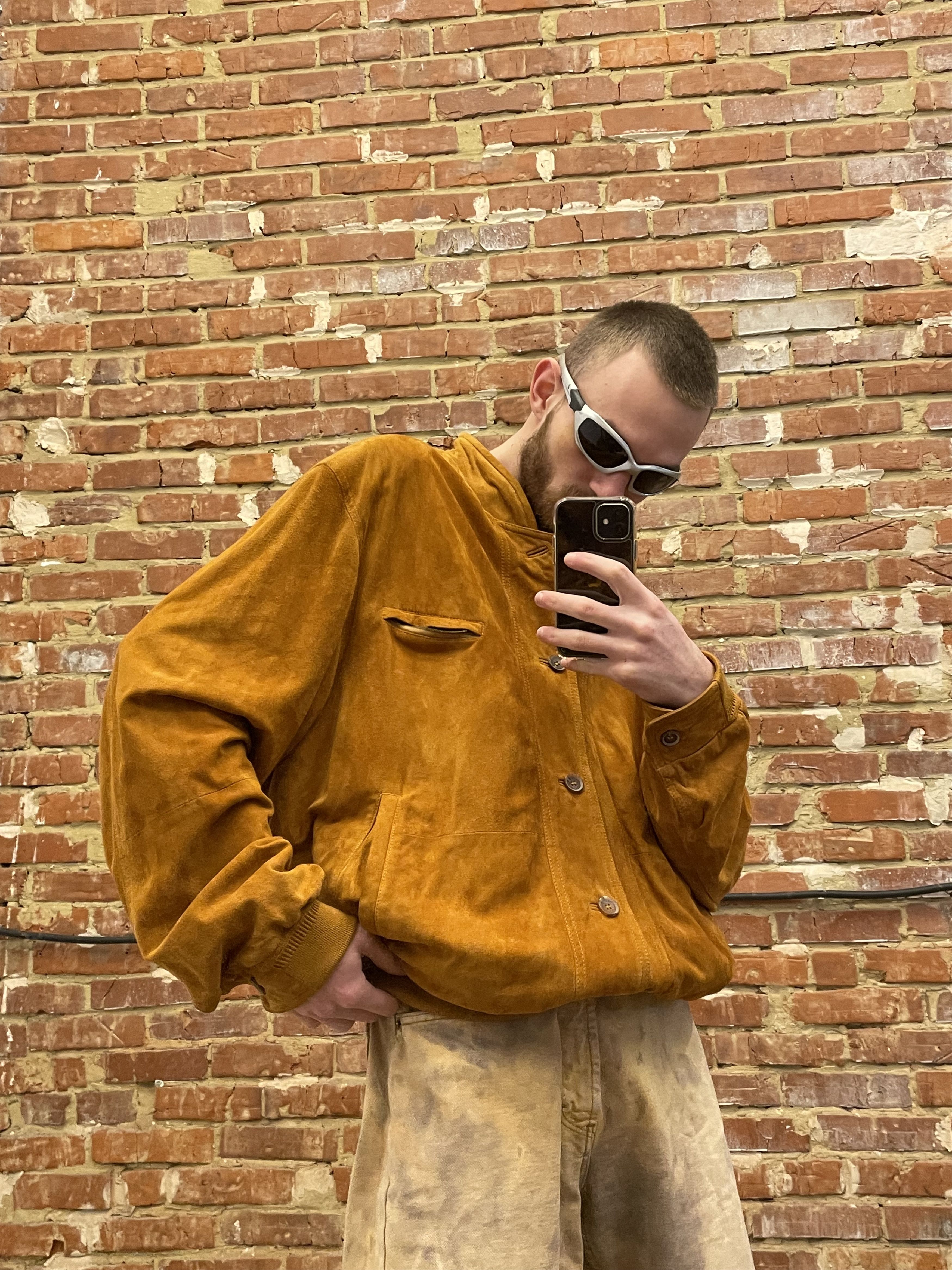 Rare × Vintage Vintage Kapraun Leather SUede Jacket | Grailed