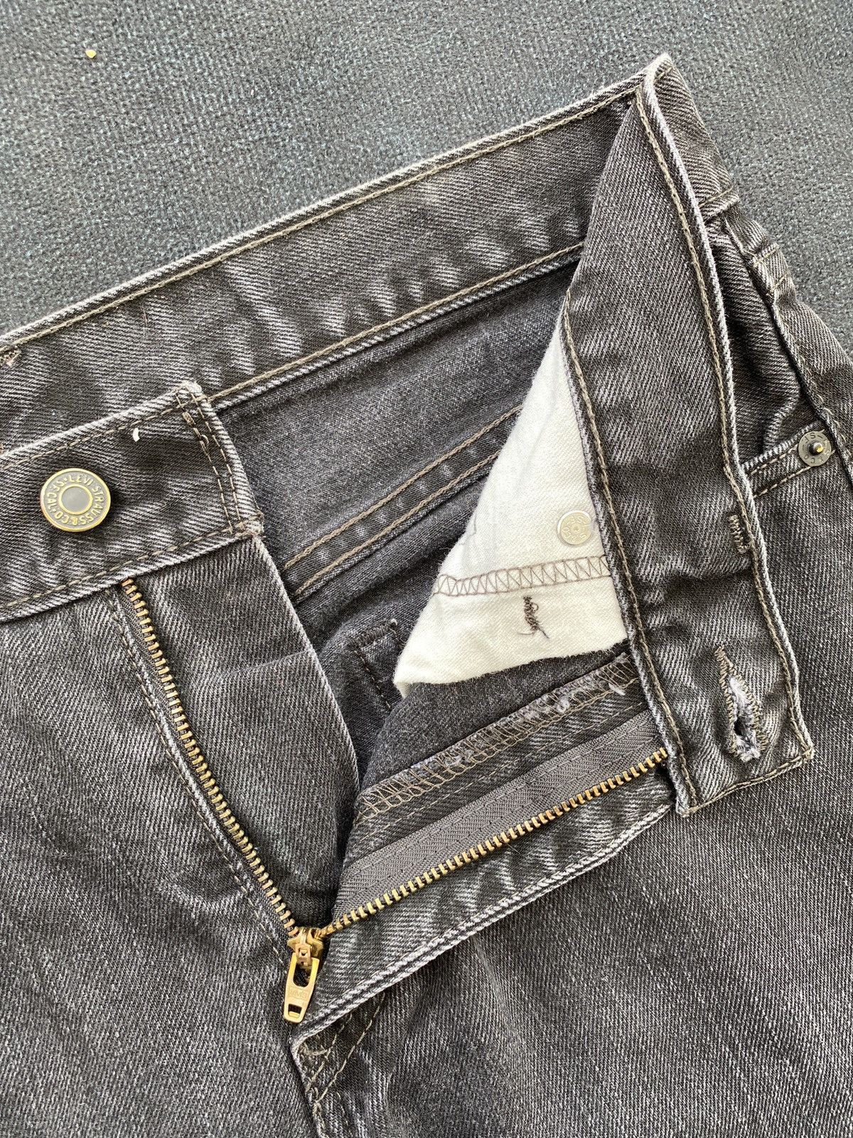 Jean × Levi's × Vintage VINTAGE LEVIS 511 JEANS FADED BLACK -J429 Size US 31 - 3 Thumbnail