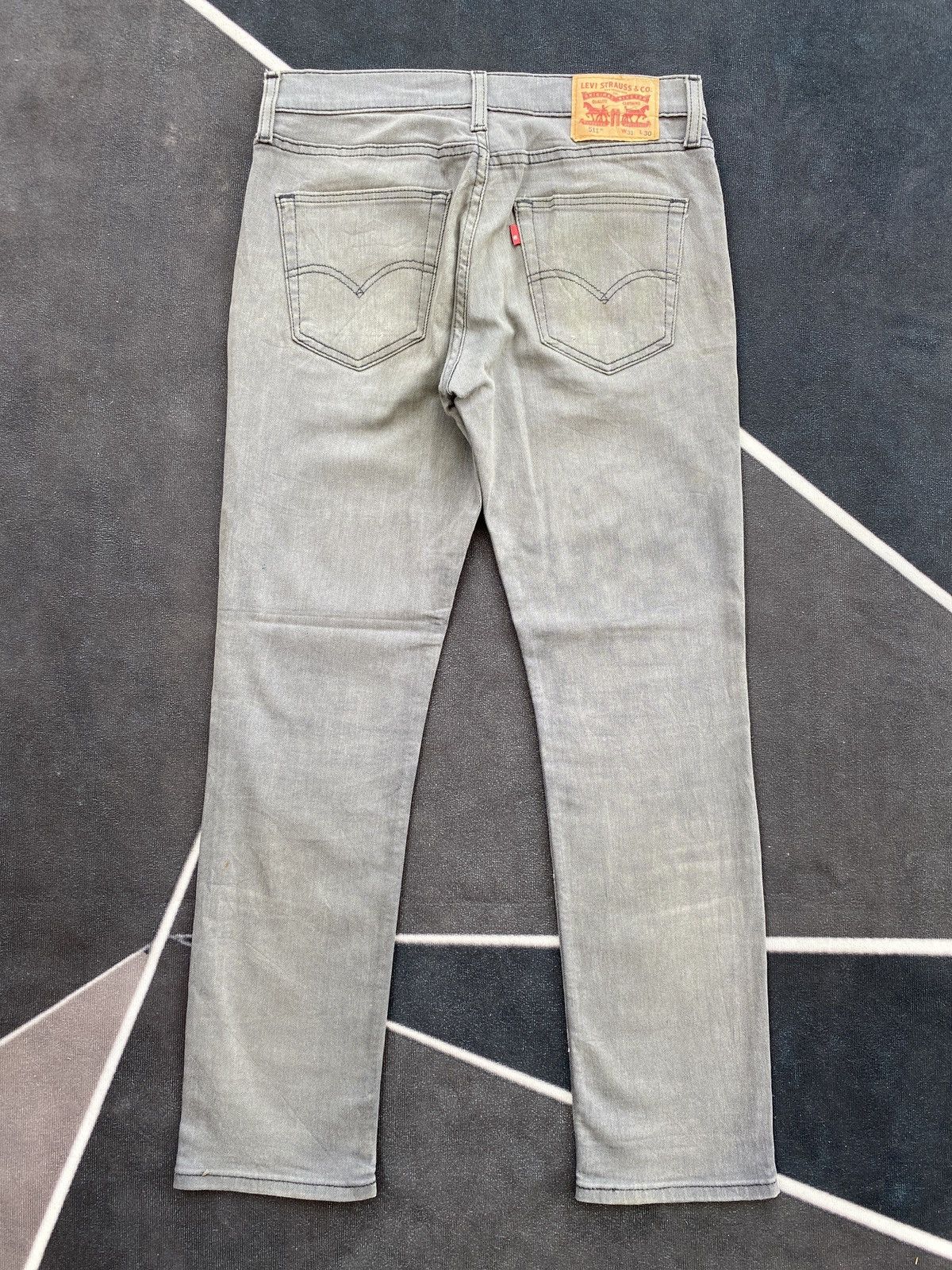 Jean × Levi's × Vintage VINTAGE LEVIS 511 JEANS FADED GREY -J430 Size US 32 / EU 48 - 3 Thumbnail