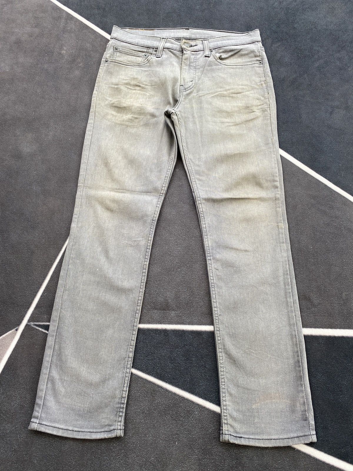 Jean × Levi's × Vintage VINTAGE LEVIS 511 JEANS FADED GREY -J430 Size US 32 / EU 48 - 2 Thumbnail