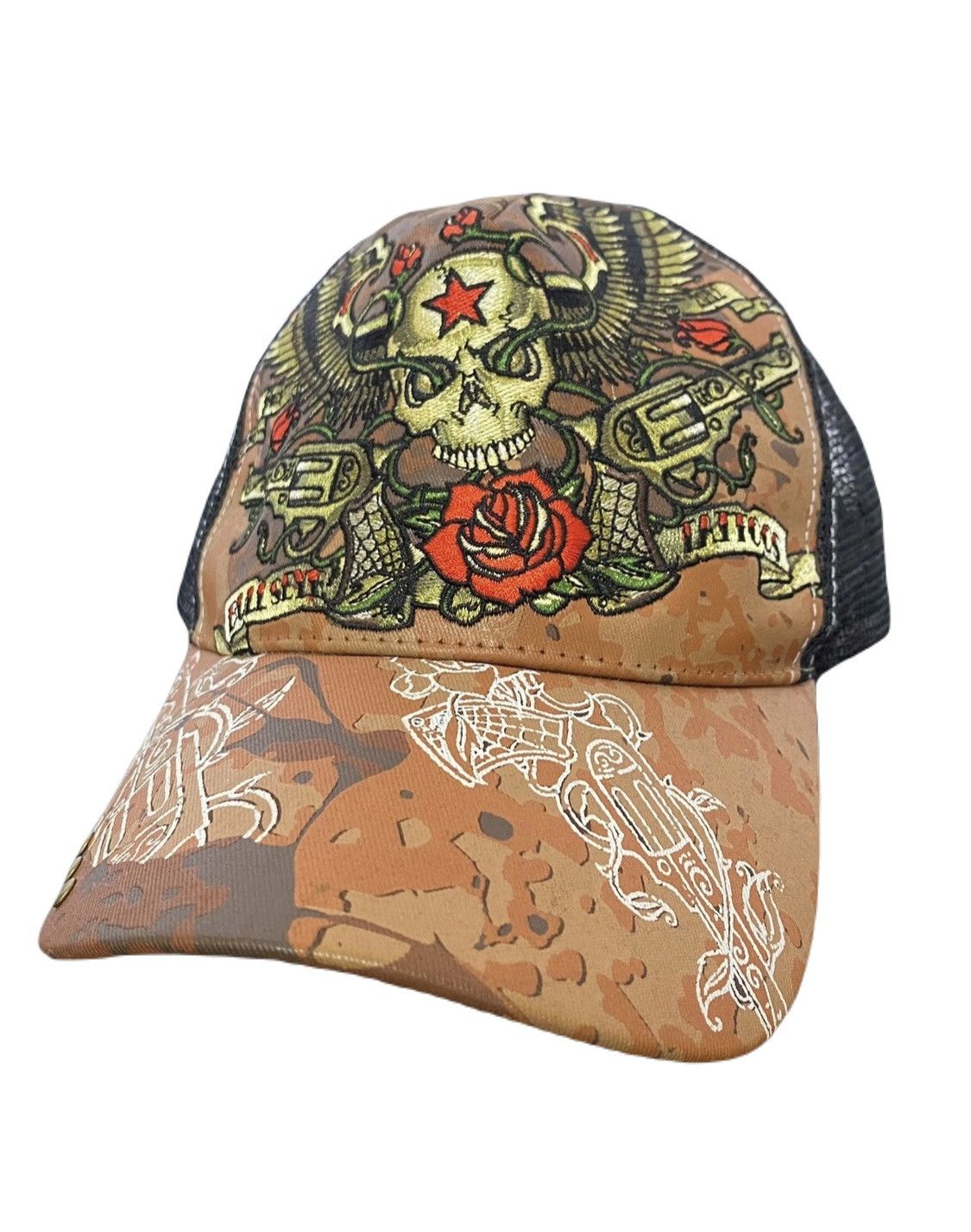 Vintage 🧢BULLSEYE TATTOOS 2002 ed hardy style cap hat | Grailed