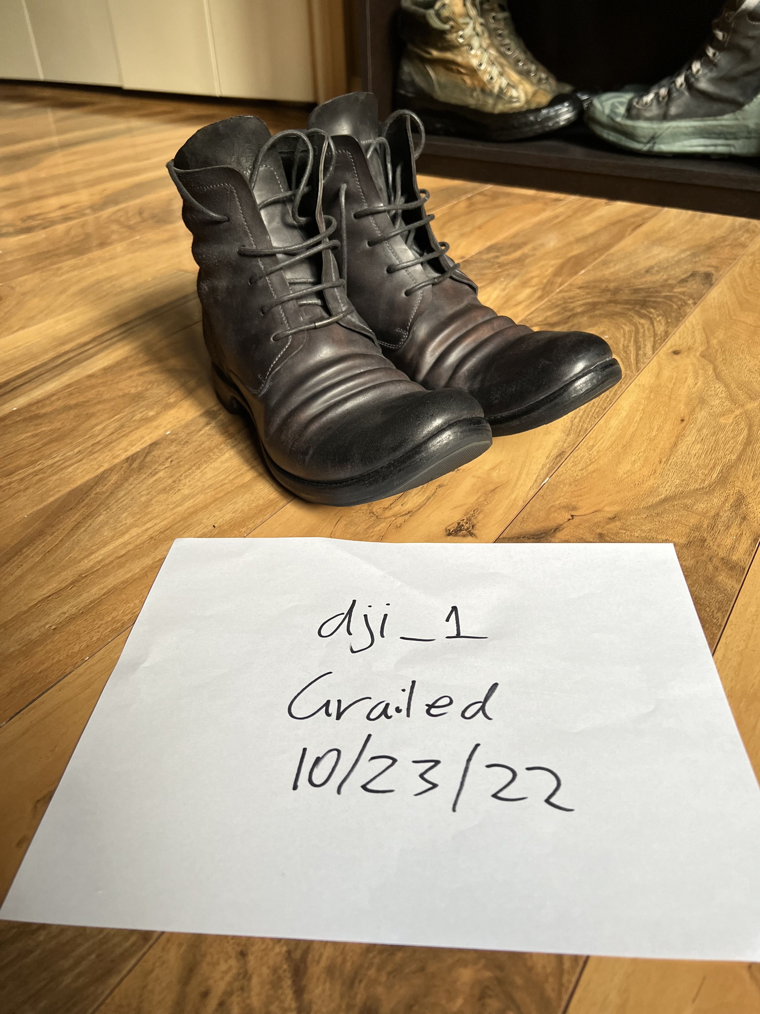 LAYER-0 CORDOVAN 4hole race up boots